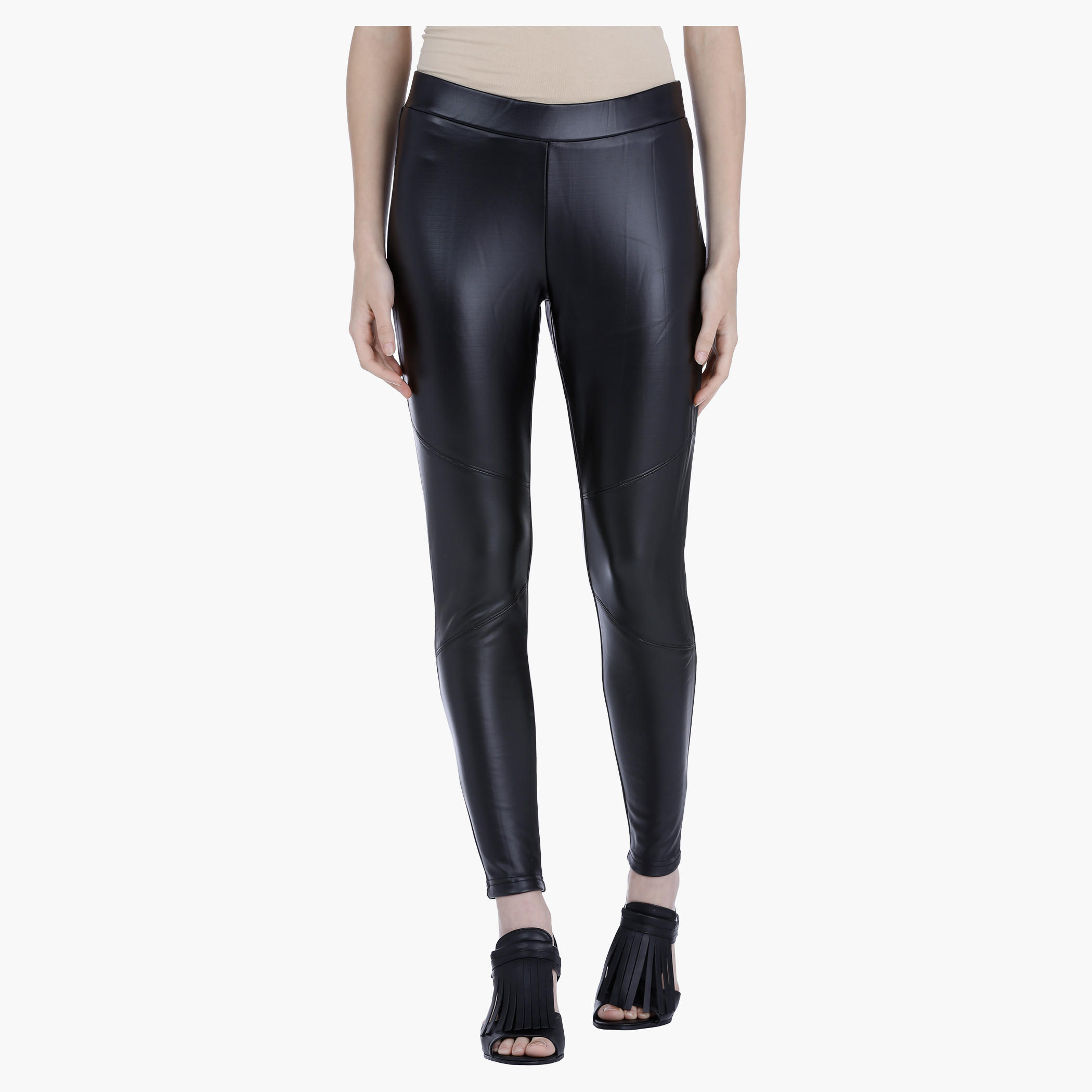 Leggings with Elasticised Waistband-women-clothing-bottoms-leggings-image-1