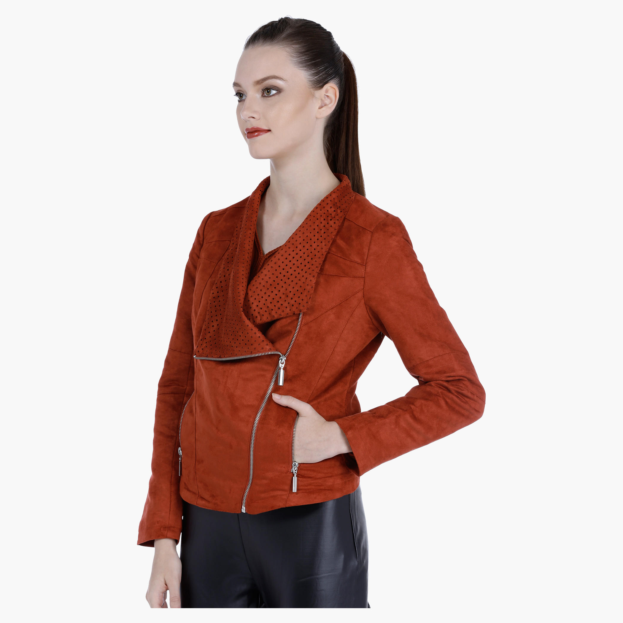 Long Sleeves Jacket with Side Zip Closure-women-winterwear-coatsandjackets-jackets-image-3