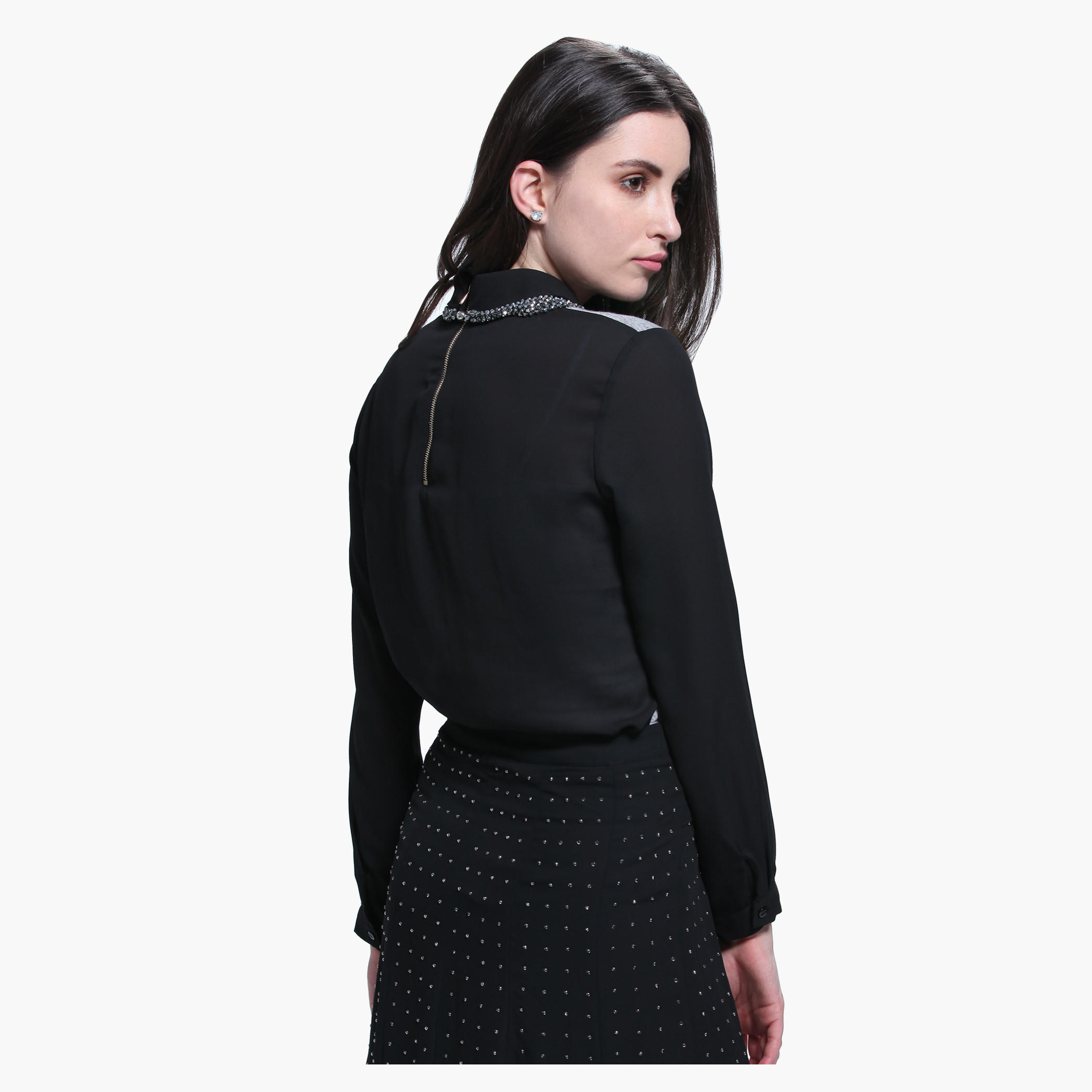 Long Sleeves Top with Collar-women-clothing-shirtsandblouses-blouses-image-2