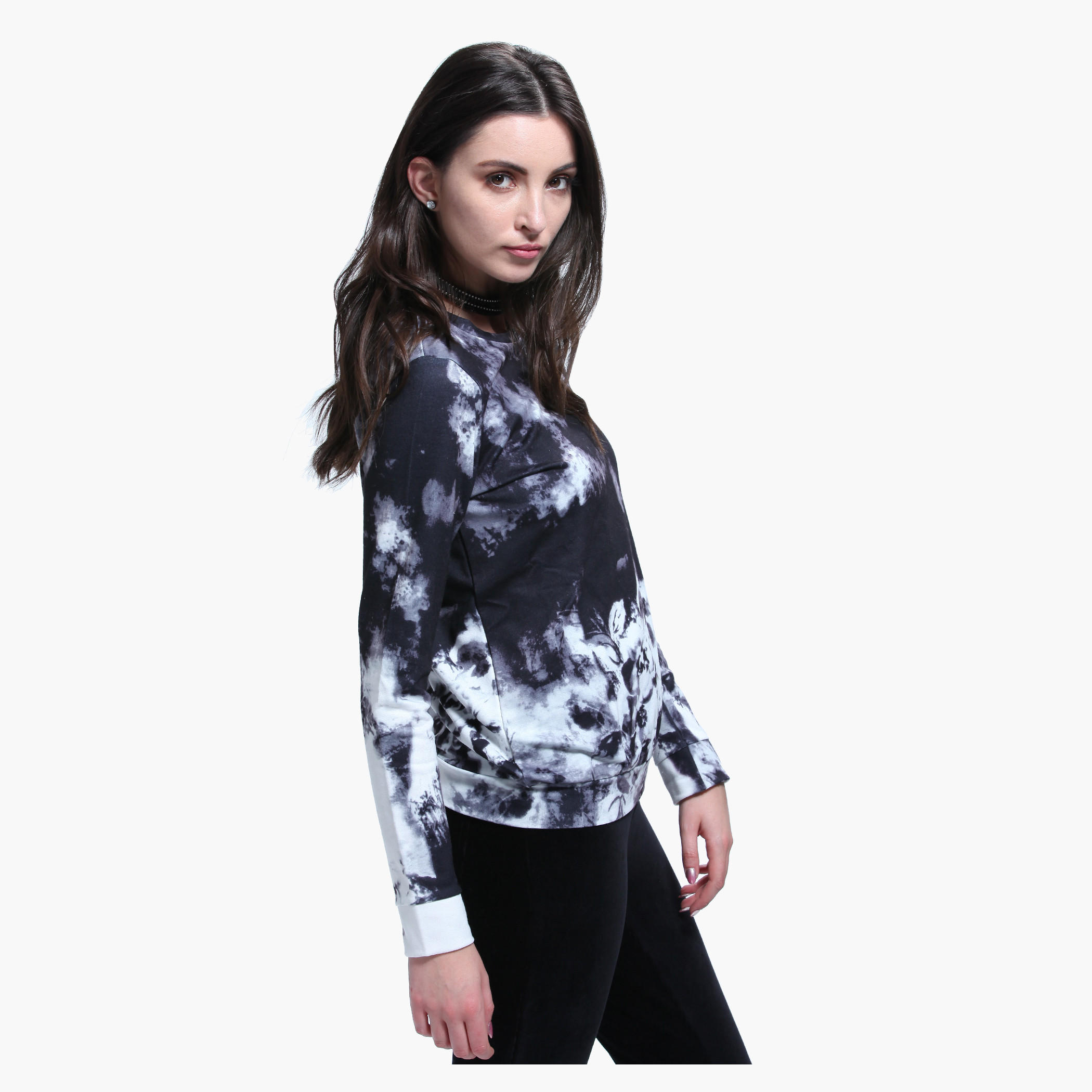 Printed Round Neck Long Sleeves T-shirt-women-clothing-tshirts-image-3