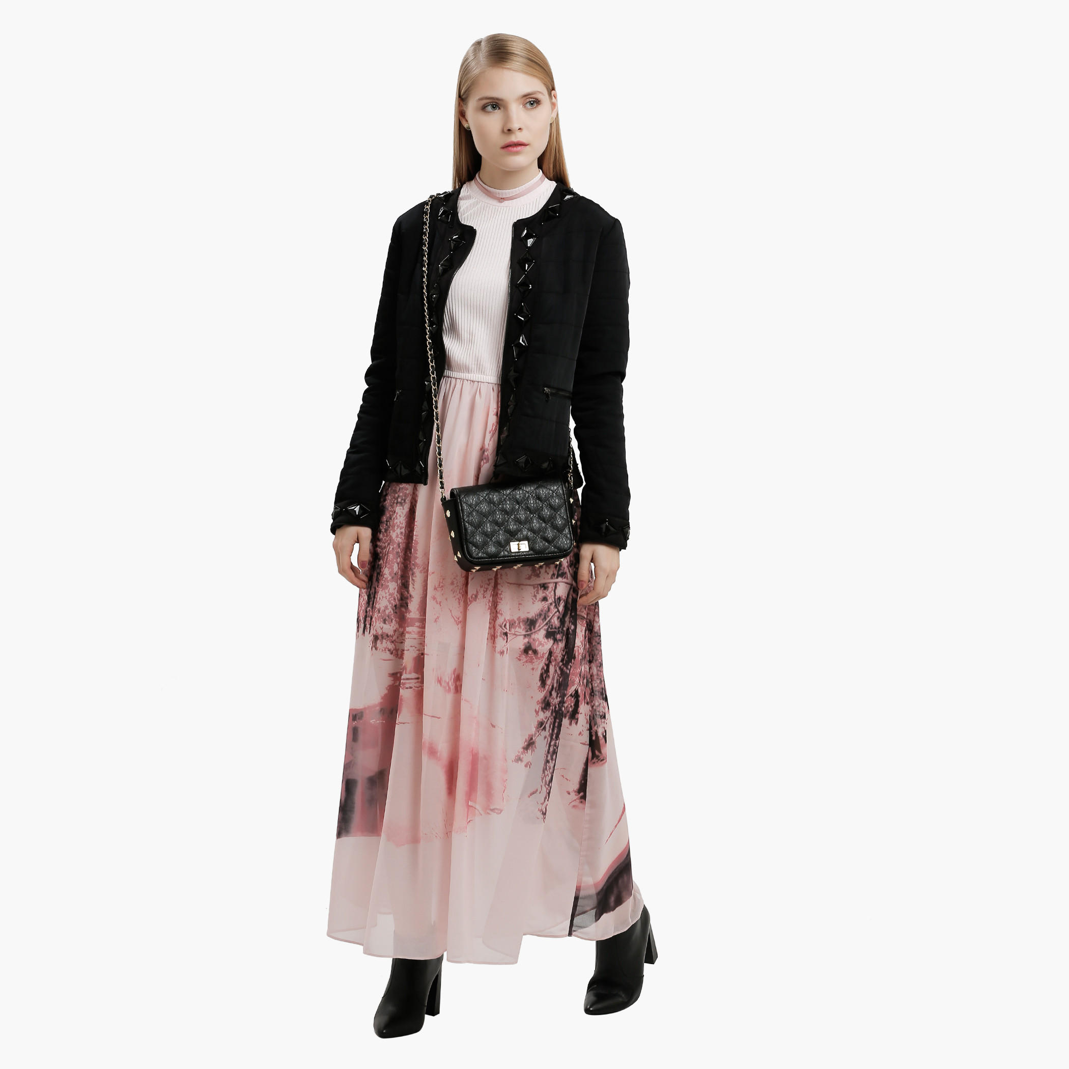 Printed Maxi Dress with Short Sleeves-women-clothing-dresses-image-5