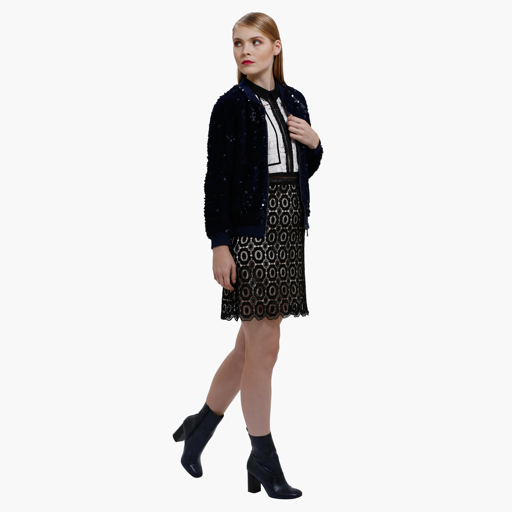 Bomber Jacket with Sequin Detail and Long Sleeves-women-winterwear-coatsandjackets-jackets-image-5