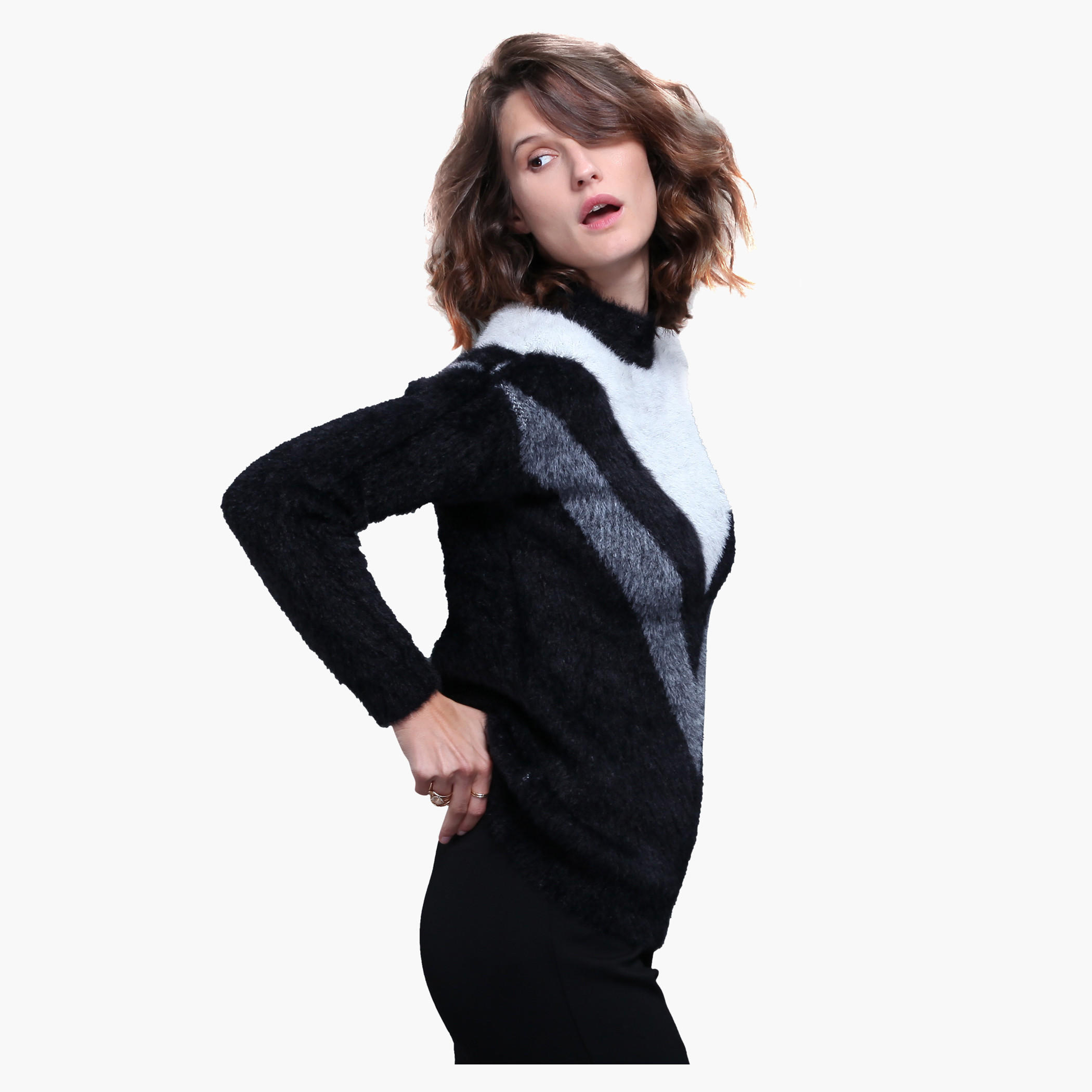 Chevron Print Long Sleeves Sweater-women-clothing-cardigansandjumpers-jumpers-image-5