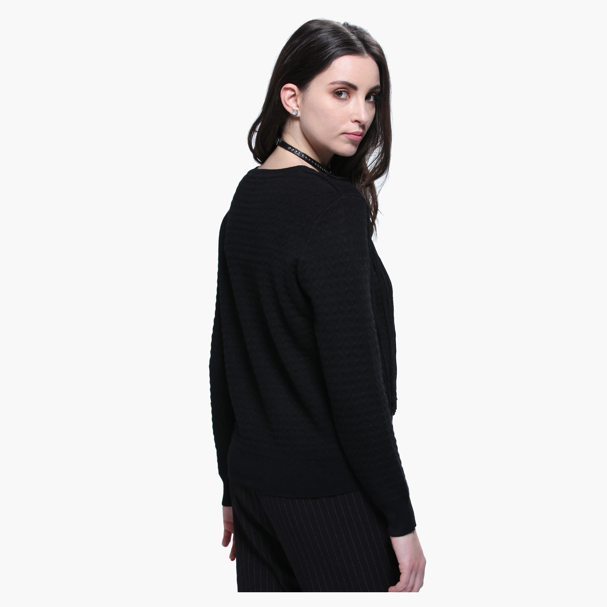 Long Sleeves Round Neck Sweater-women-clothing-cardigansandjumpers-jumpers-image-2
