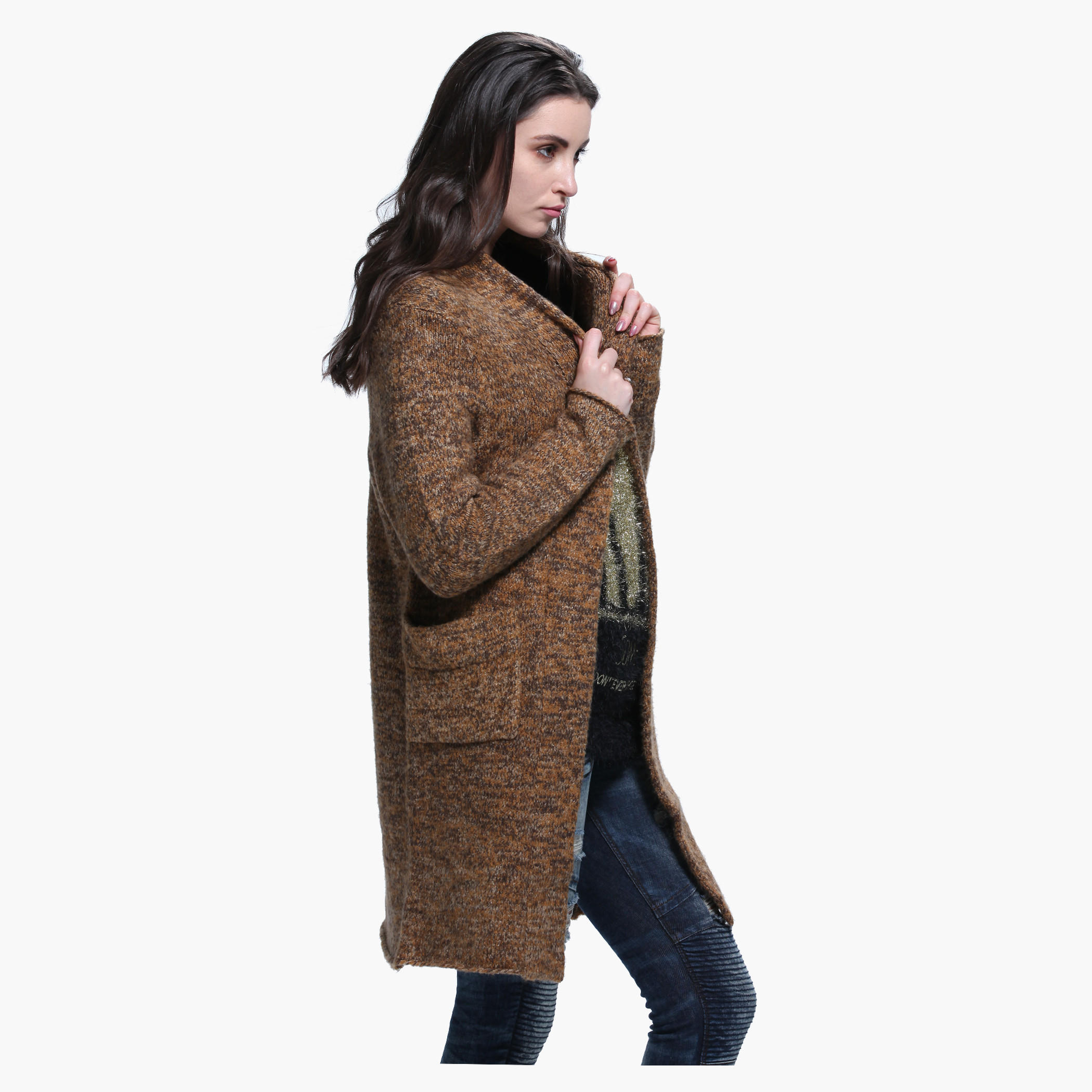 Longline Cardigan with Side Pockets-women-winterwear-cardigansandjumpers-cardigans-image-3