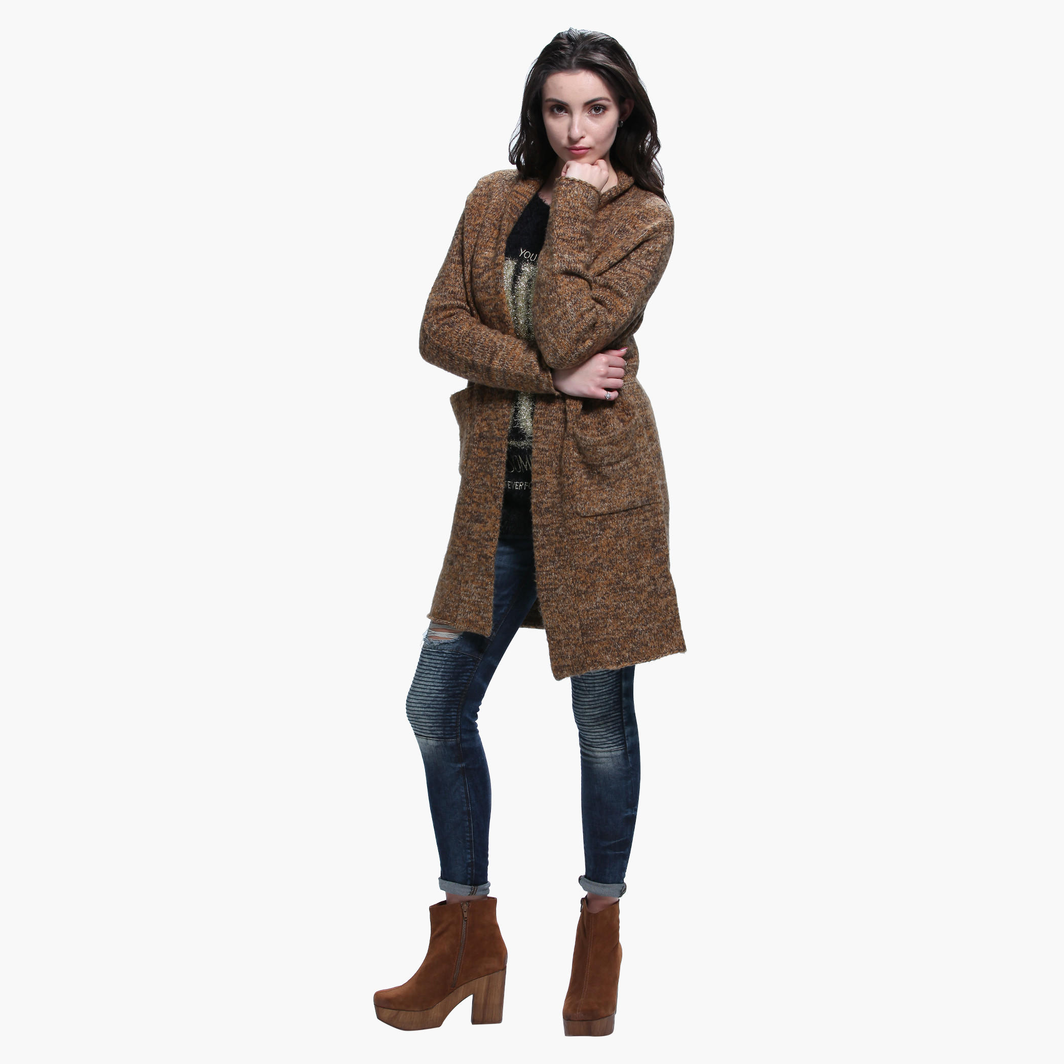 Longline Cardigan with Side Pockets-women-winterwear-cardigansandjumpers-cardigans-image-5