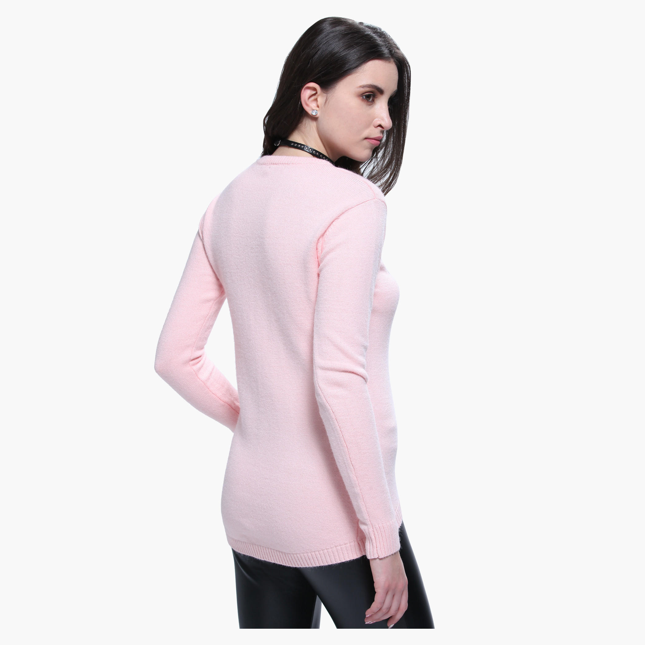 Graphic Print Long Sleeves Sweater-women-clothing-cardigansandjumpers-jumpers-image-2