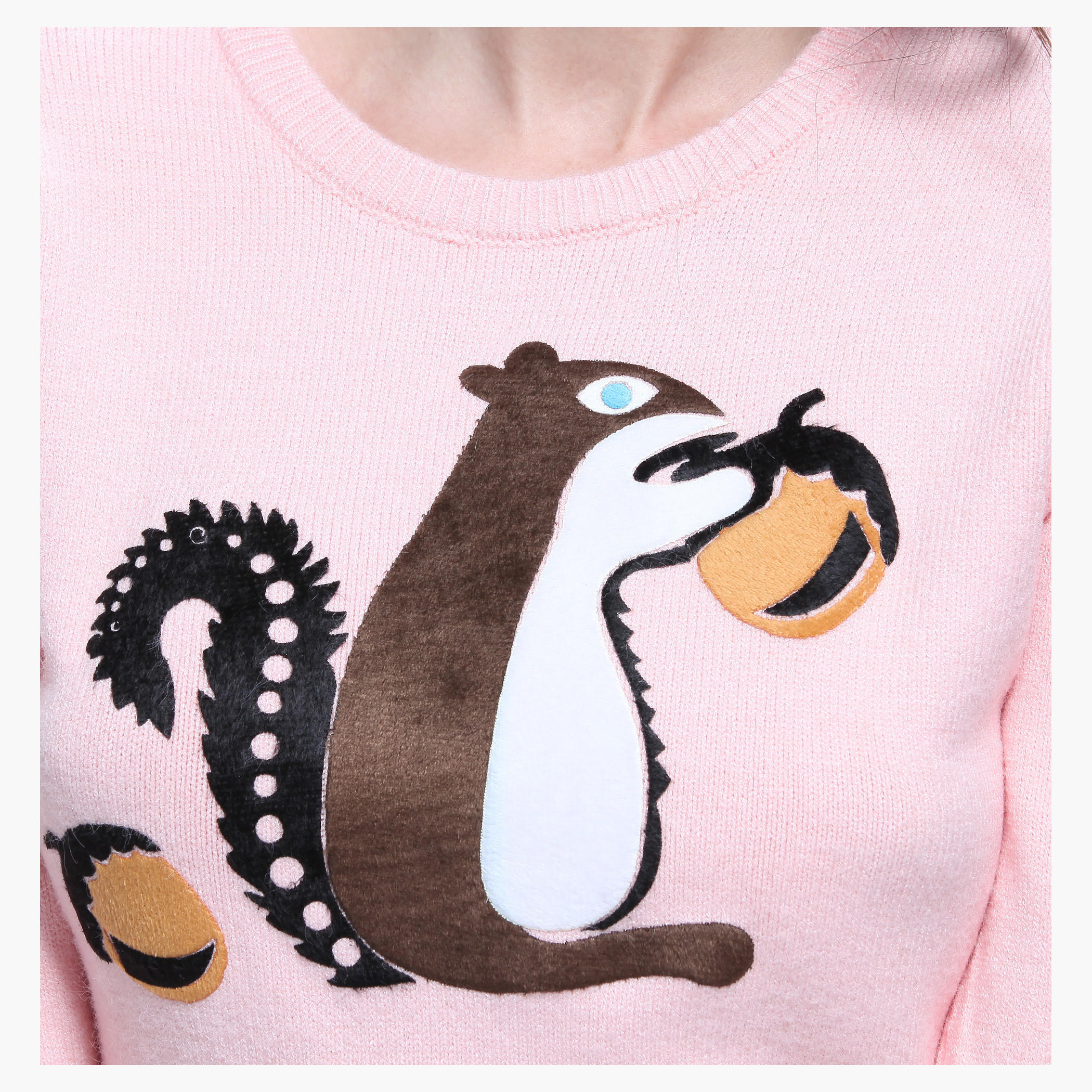Graphic Print Long Sleeves Sweater-women-clothing-cardigansandjumpers-jumpers-image-4