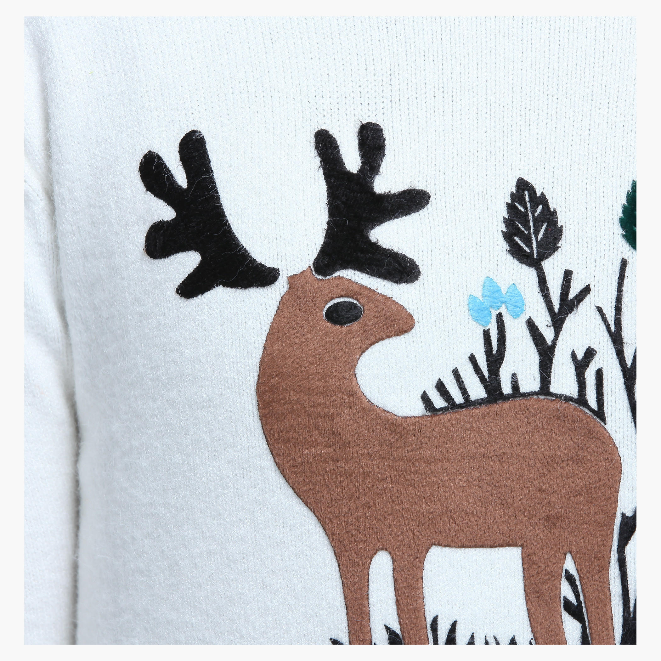 Graphic Print Long Sleeves Sweater-women-clothing-cardigansandjumpers-jumpers-image-2