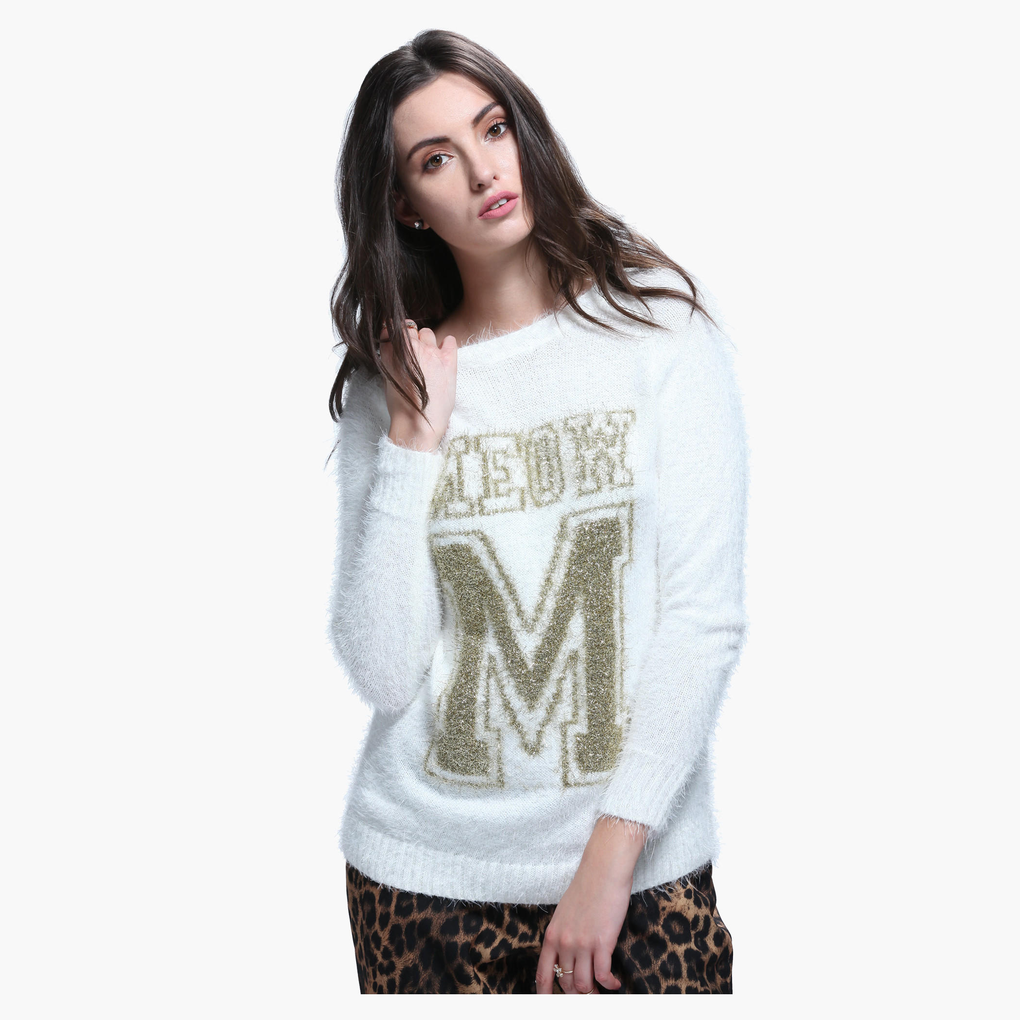 Long Sleeves Round Neck Sweat Top-women-clothing-cardigansandjumpers-jumpers-image-1