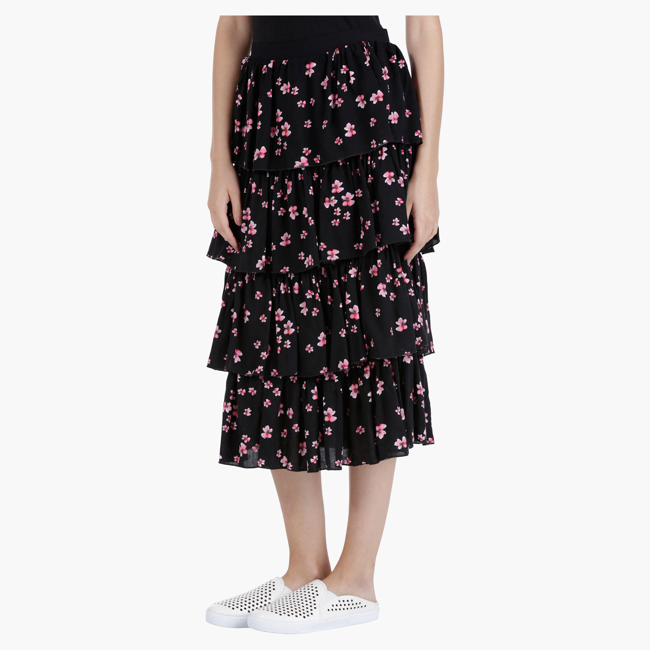 Printed Skirt in Regular Fit-women-clothing-bottoms-skirts-image-3