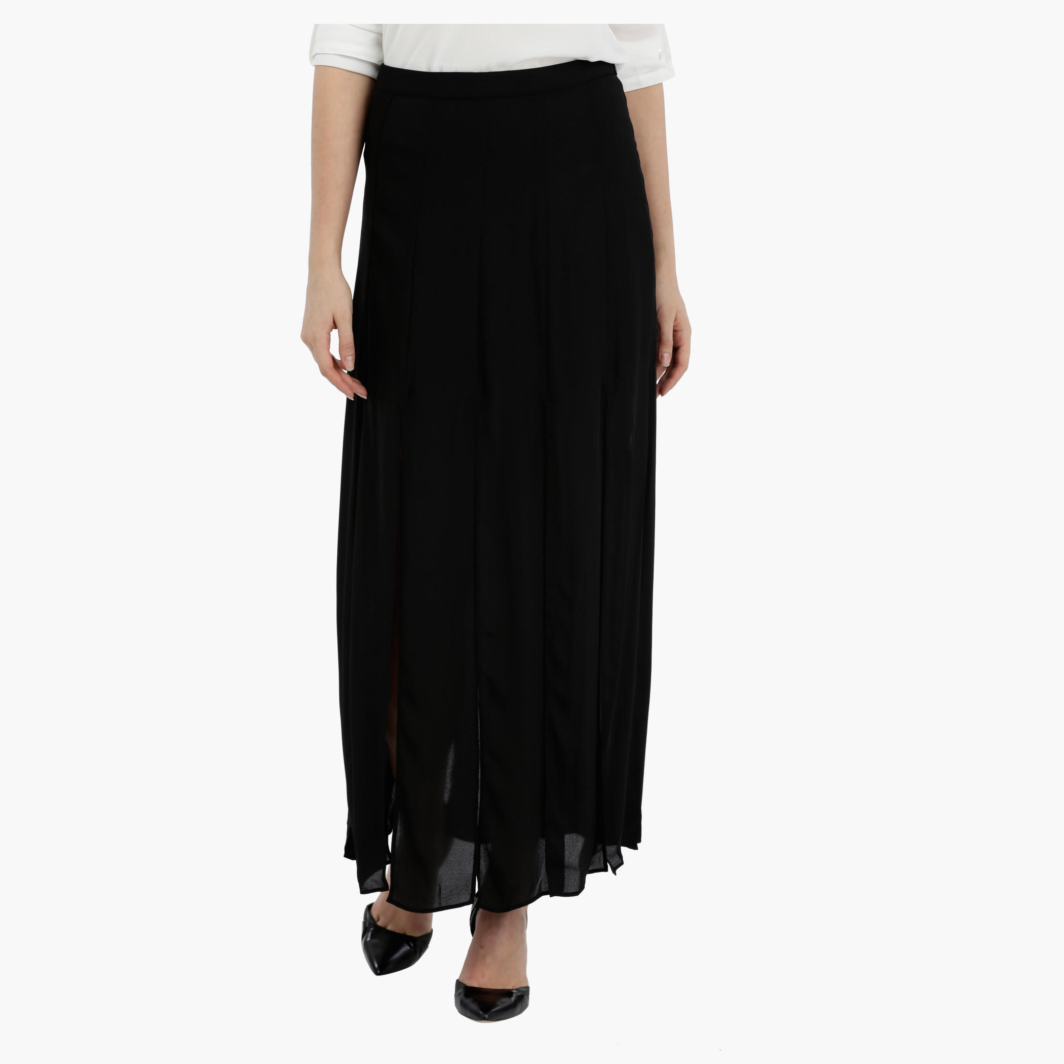 Maxi Skirt with Slit-women-clothing-bottoms-skirts-image-1