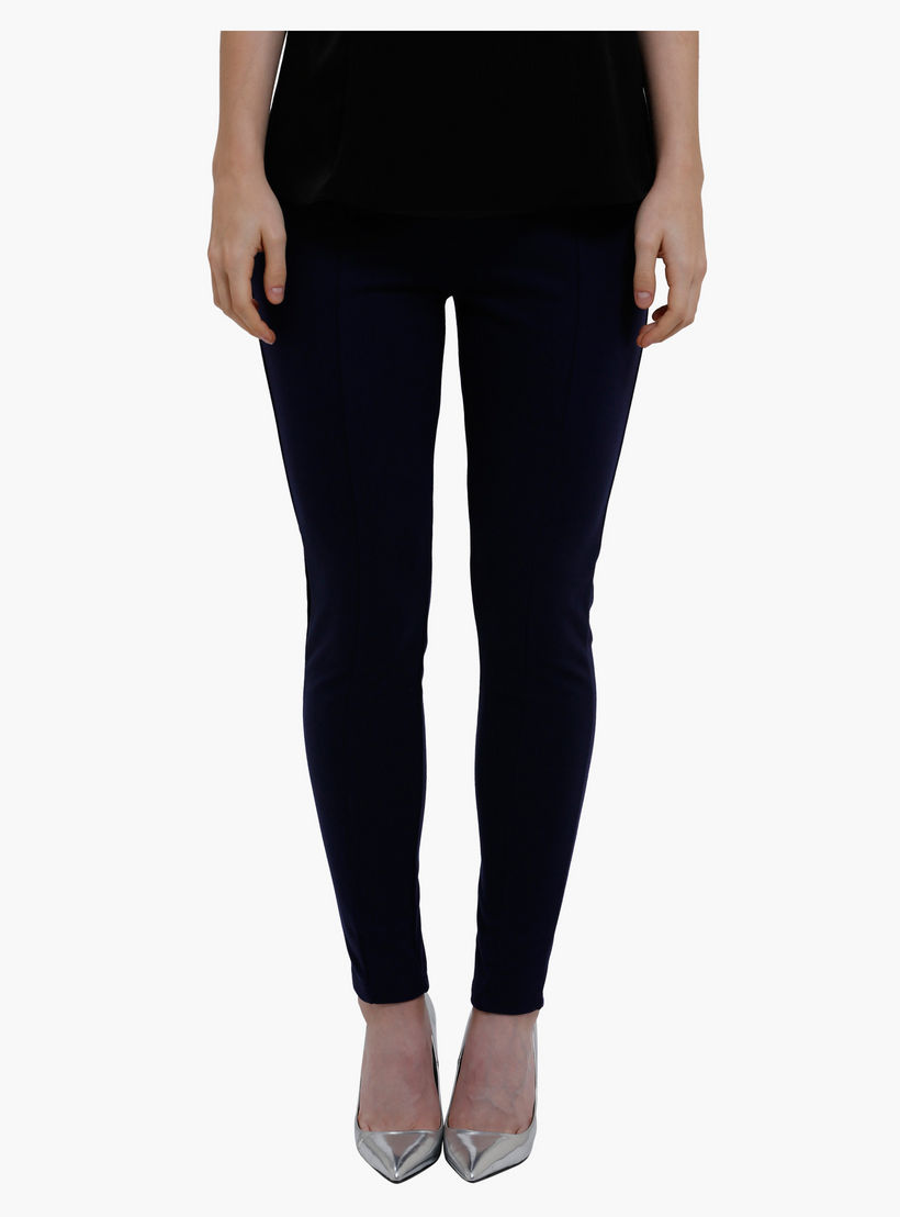 Full Length Leggings with Zip Detailing in Slim Fit-women-clothing-bottoms-leggings-image-1