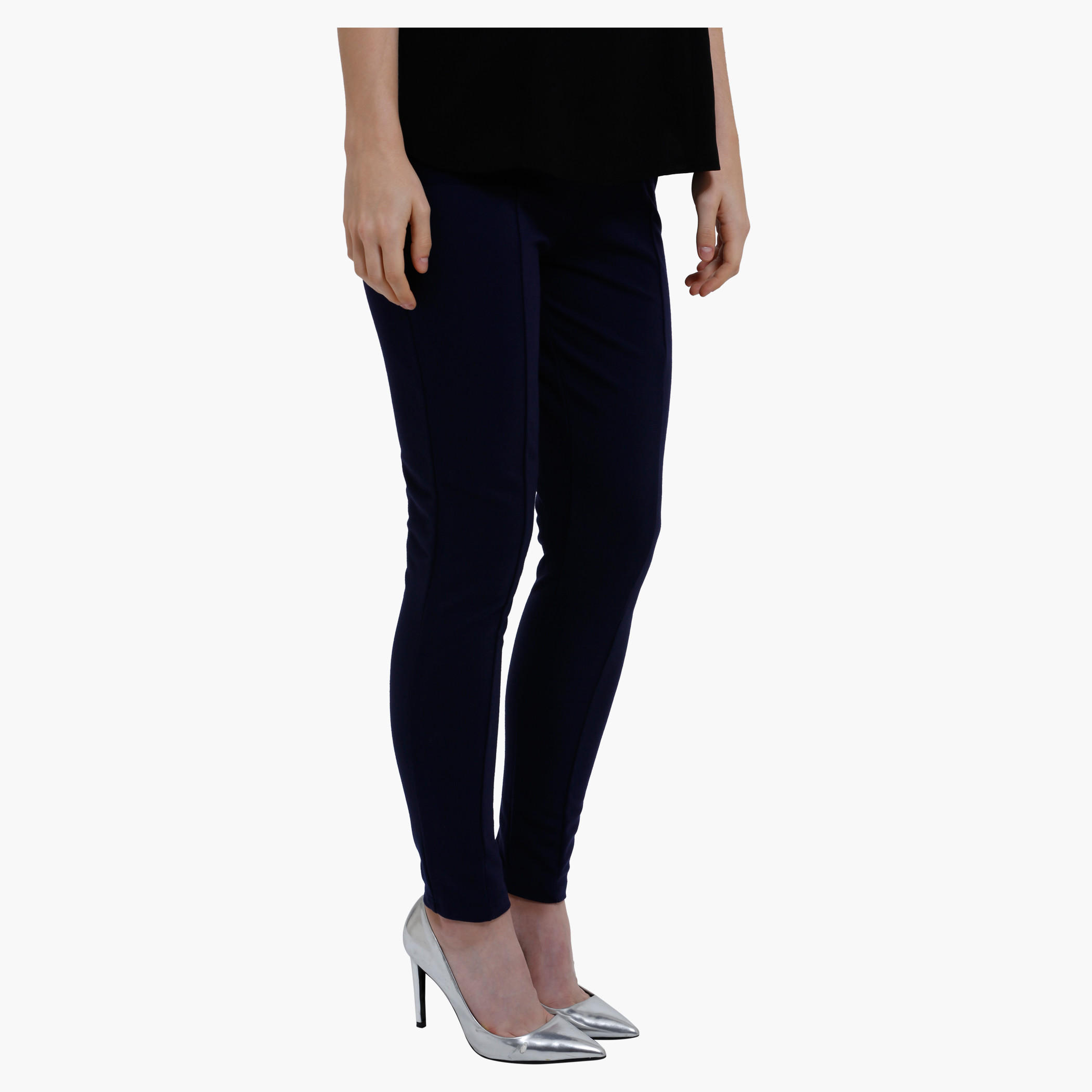 Full Length Leggings with Zip Detailing in Slim Fit-women-clothing-bottoms-leggings-image-3
