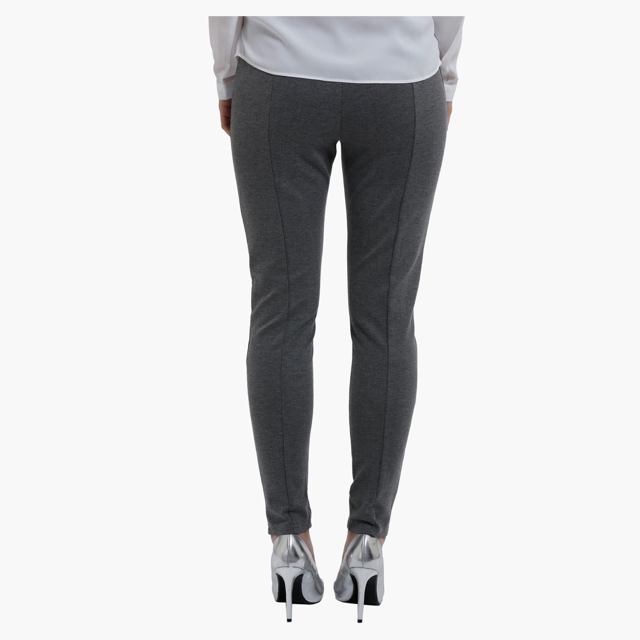 Full Length Leggings with Zip Detailing in Slim Fit-women-clothing-bottoms-leggings-image-2