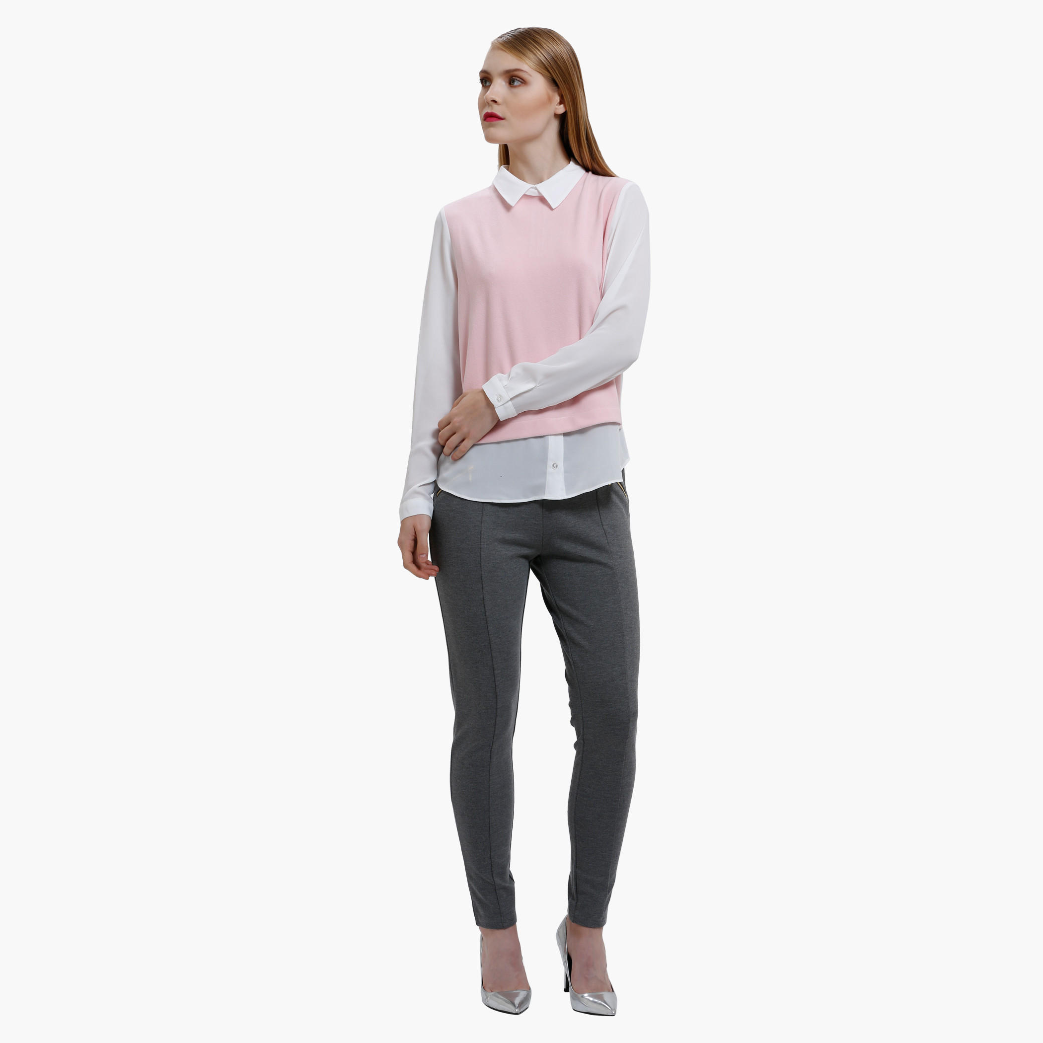 Full Length Leggings with Zip Detailing in Slim Fit-women-clothing-bottoms-leggings-image-5