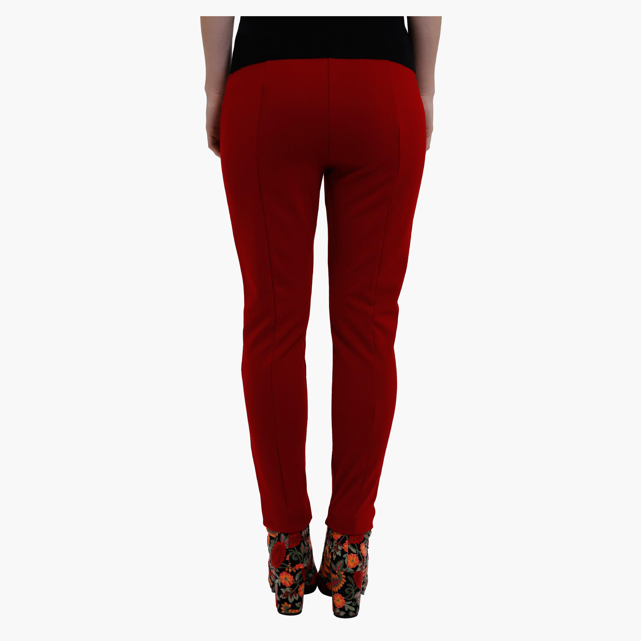 Full Length Leggings with Zip Detailing in Slim Fit-women-clothing-bottoms-leggings-image-2
