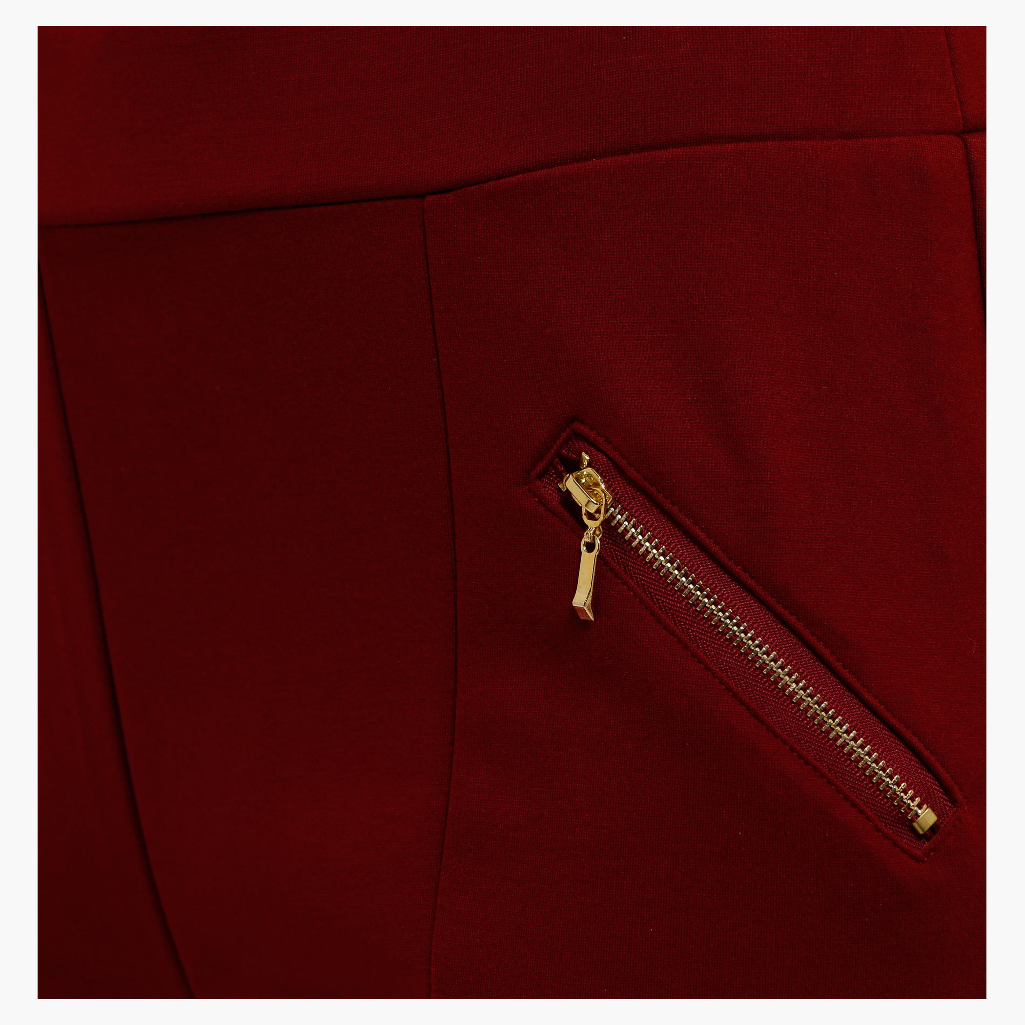 Full Length Leggings with Zip Detailing in Slim Fit-women-clothing-bottoms-leggings-image-4