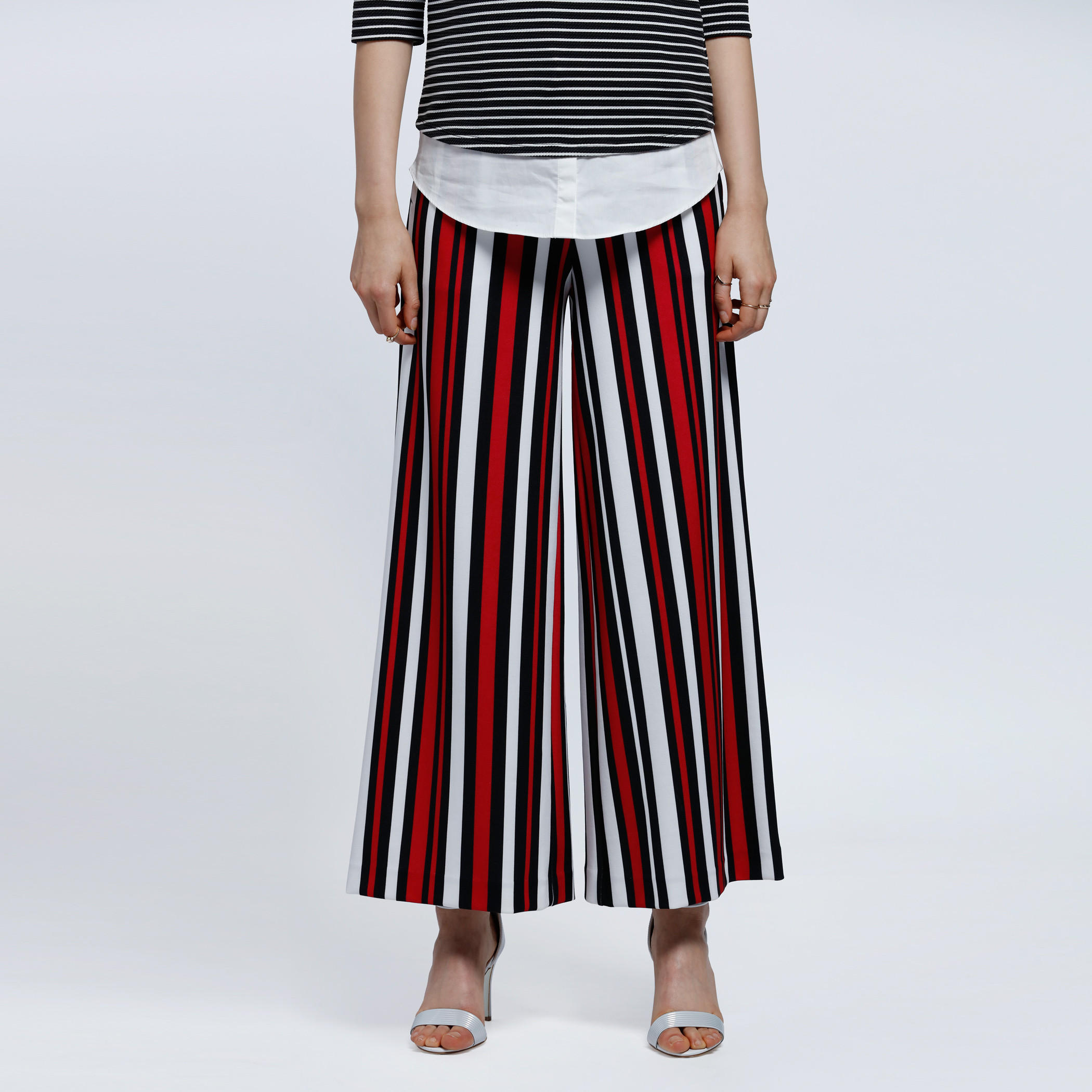 Wide Leg Trousers with Belt-women-clothing-bottoms-trousers-image-1