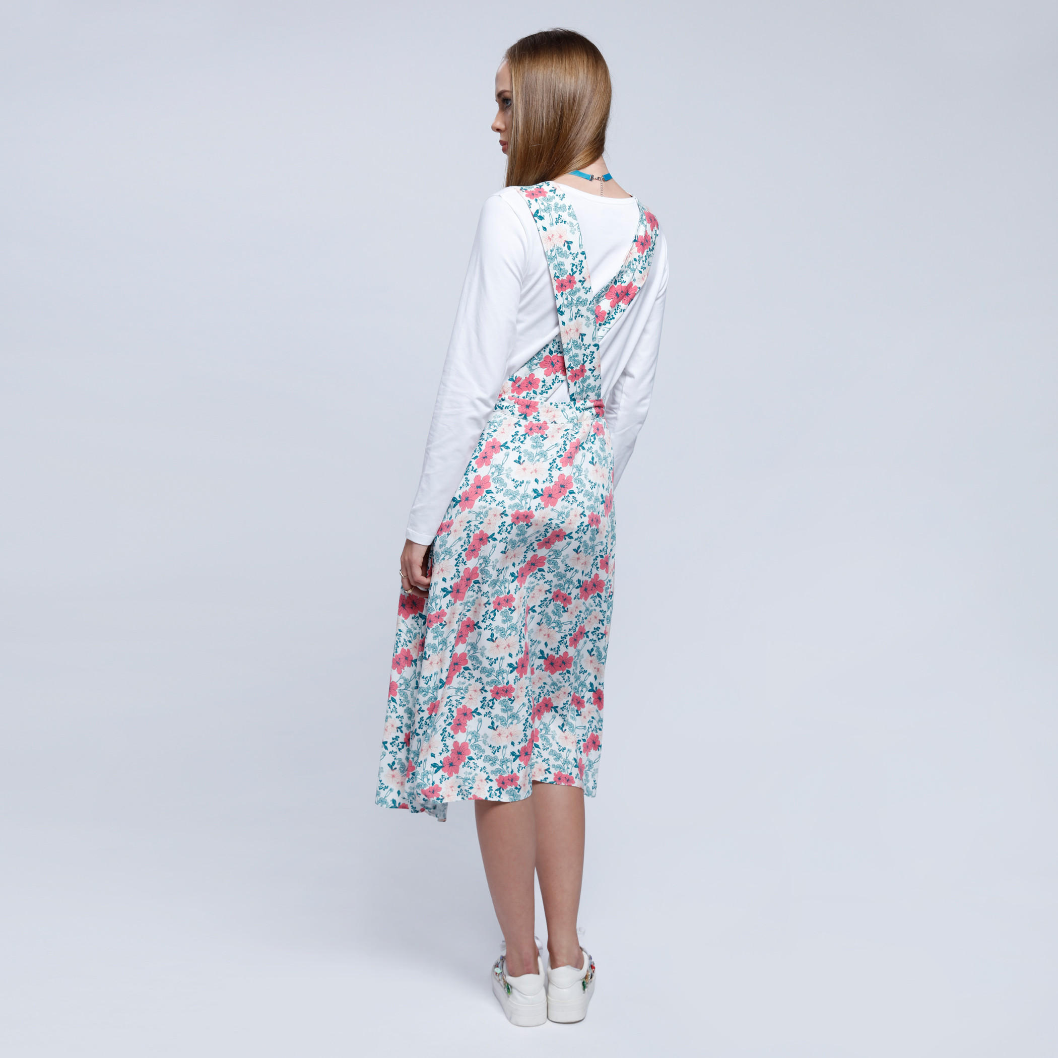 Printed Pinafore Skirt with Asymmetric Hem-women-clothing-bottoms-skirts-image-2