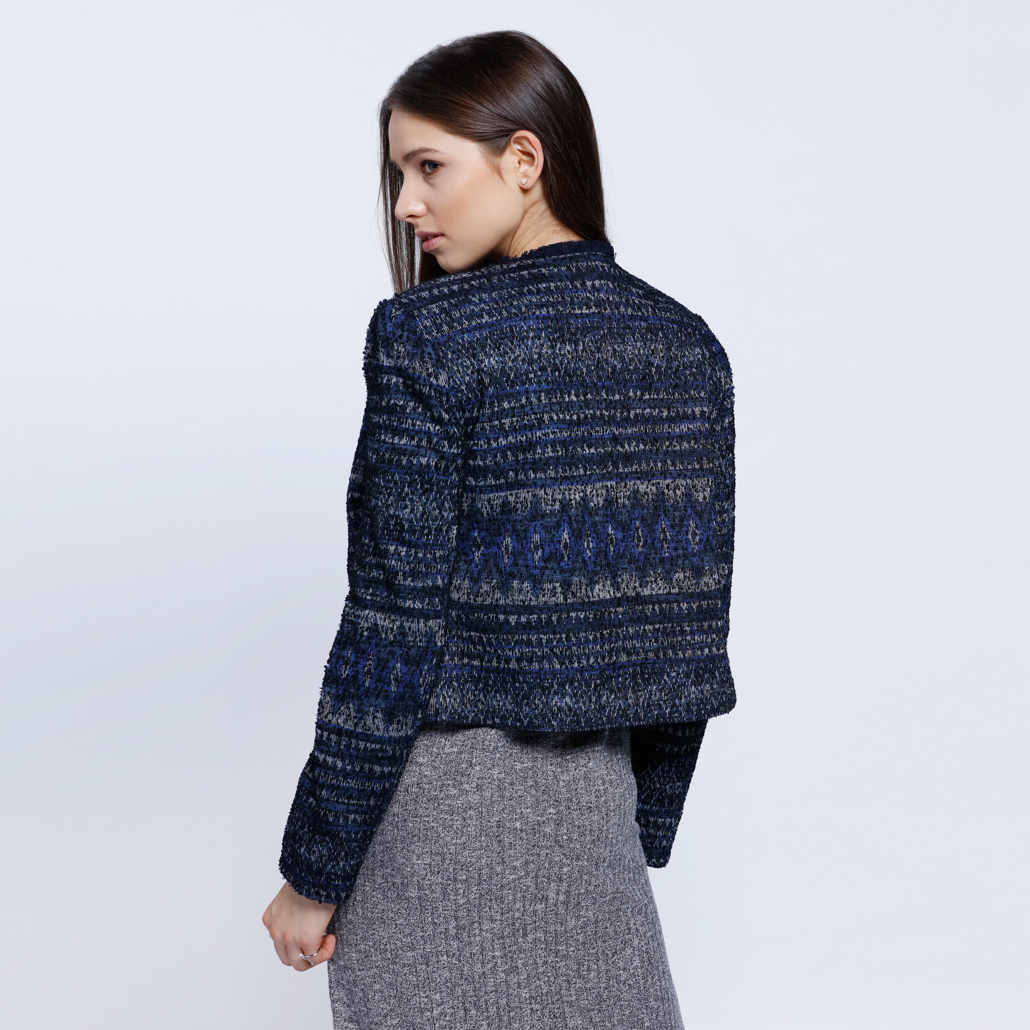 Tweed Chanel Jacket with Long Sleeves-women-winterwear-coatsandjackets-jackets-image-2