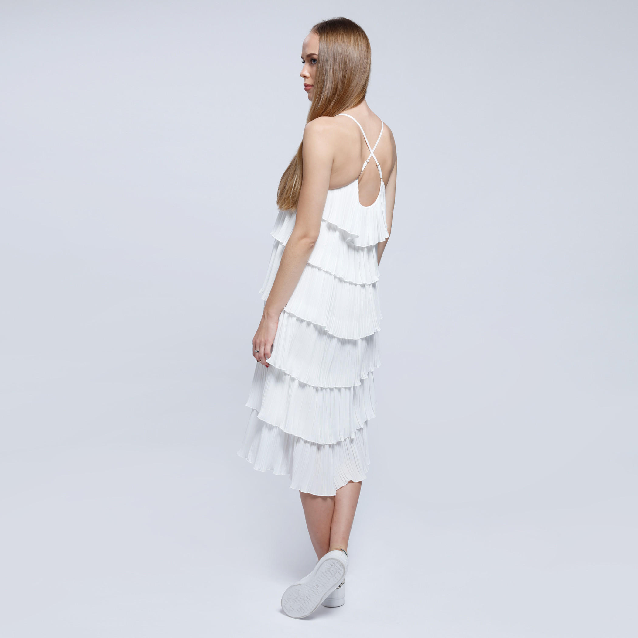Midi Layer Dress with Spaghetti Strap-women-clothing-dresses-image-4