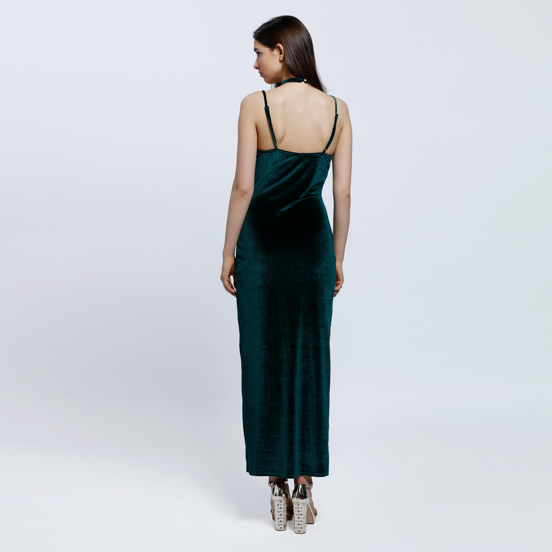 Strappy Choker Neck Detail Maxi Dress-women-clothing-dresses-image-2