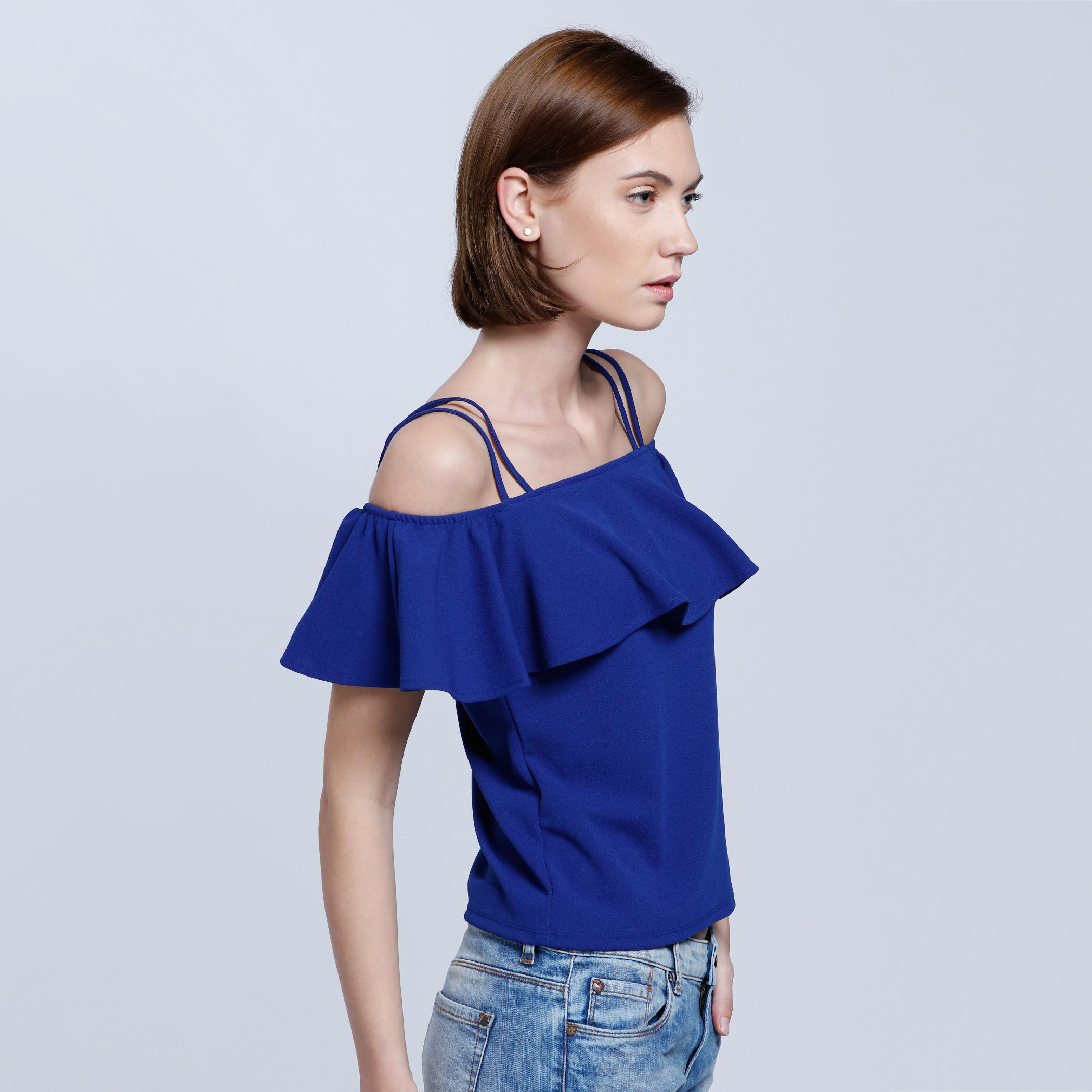 Off Shoulder Top with Dual Straps -women-clothing-shirtsandblouses-blouses-image-3
