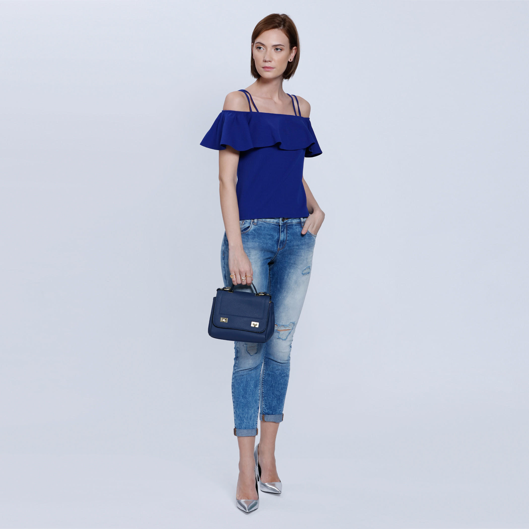 Off Shoulder Top with Dual Straps -women-clothing-shirtsandblouses-blouses-image-1