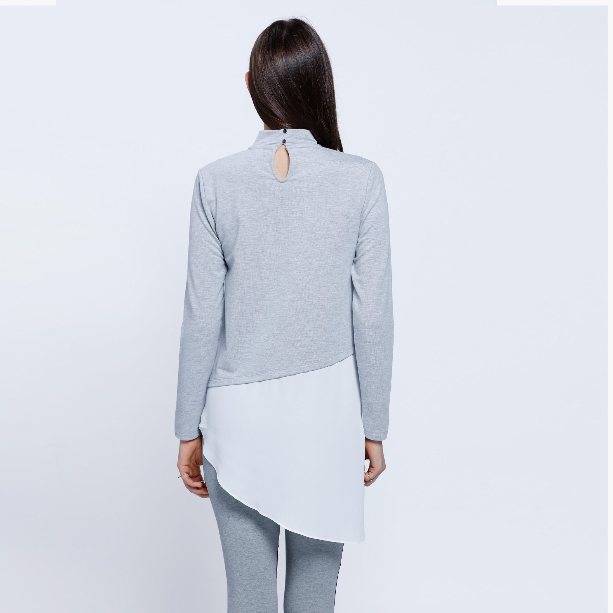 Double Layer Asymmetric Top with Turtle Neck and Long Sleeves-women-clothing-tshirts-image-7