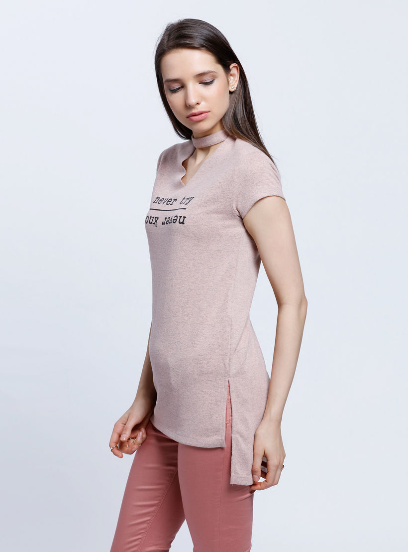 Boxy Top with V-neck Detail-women-clothing-shirtsandblouses-blouses-image-3