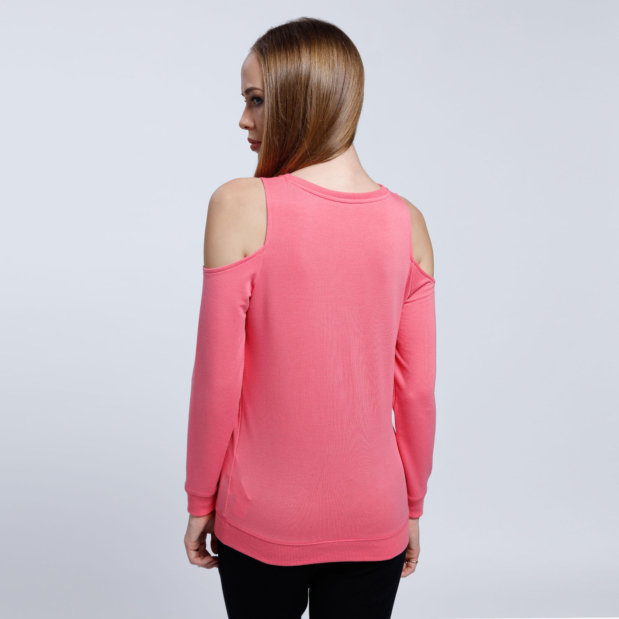 Graphic Print Sweatshirt with Round Neck and Cold Sleeves-women-winterwear-hoodiesandsweatshirts-sweatshirts-image-2
