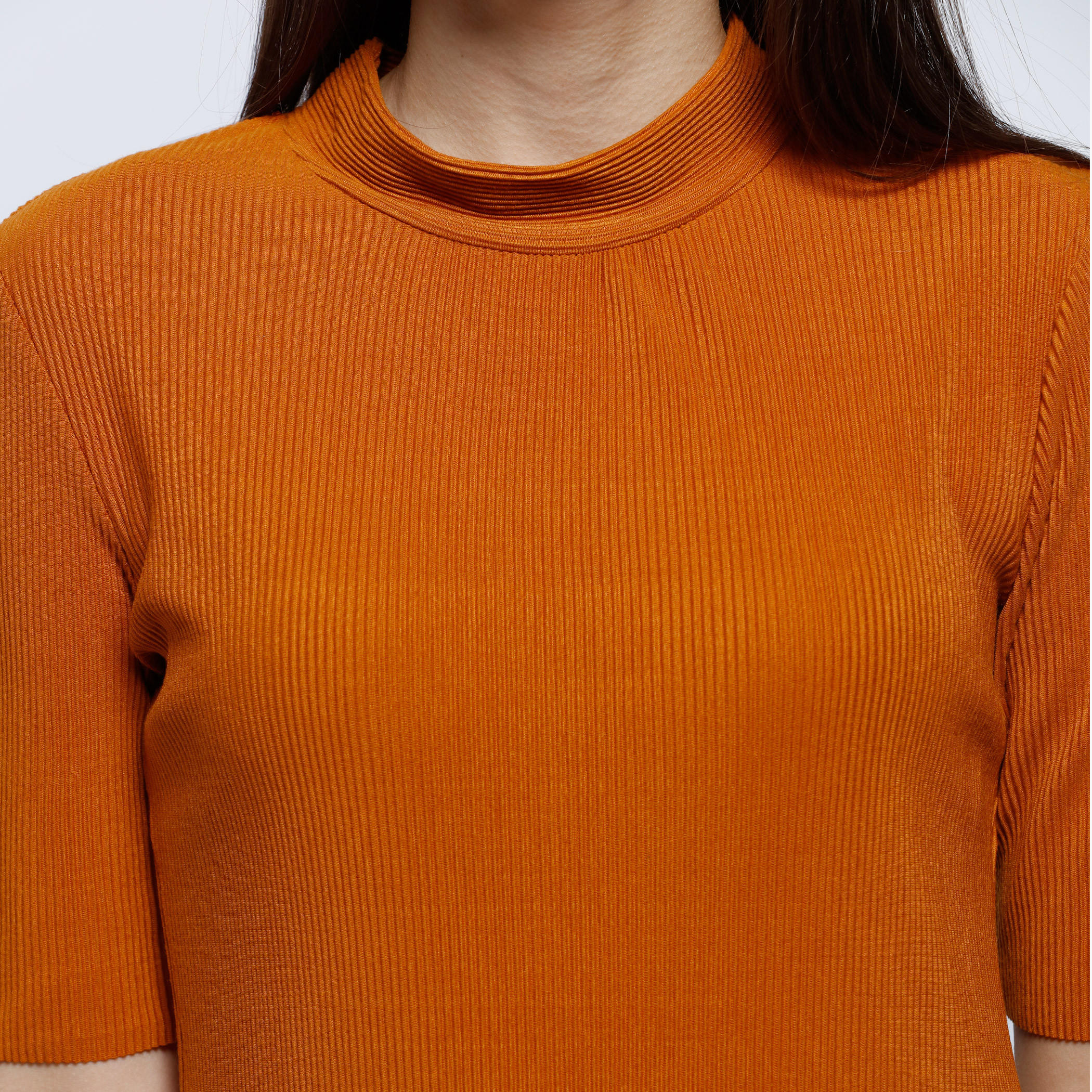 High Neck Tunic Top with Short Sleeves-women-clothing-shirtsandblouses-blouses-image-4