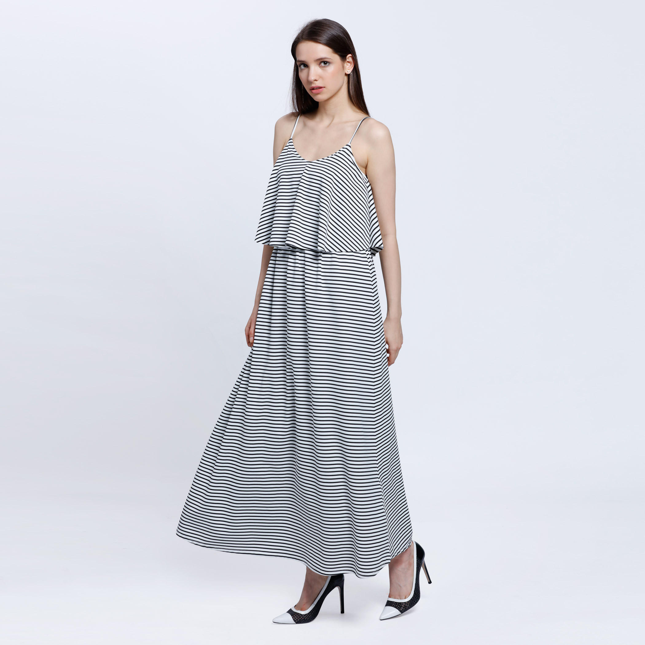 Strappy Double Layer Maxi Dress-women-clothing-dresses-image-2