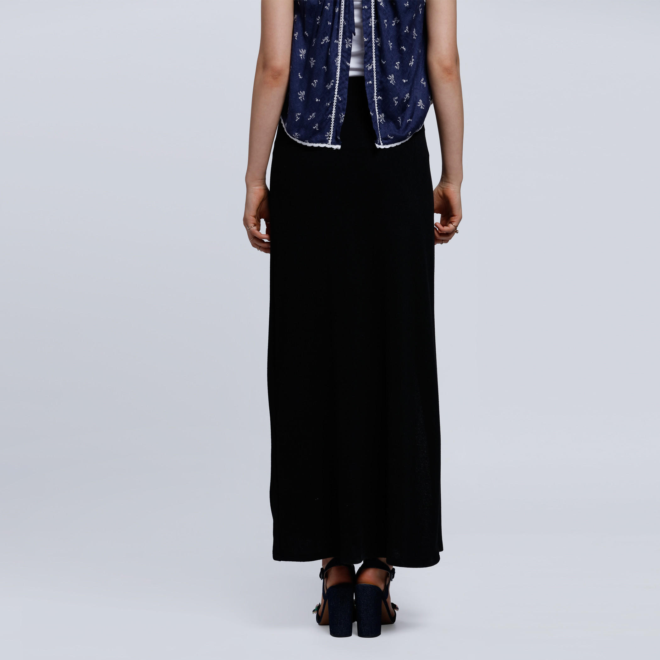 Maxi Skirt with Front Slits-women-clothing-bottoms-skirts-image-2