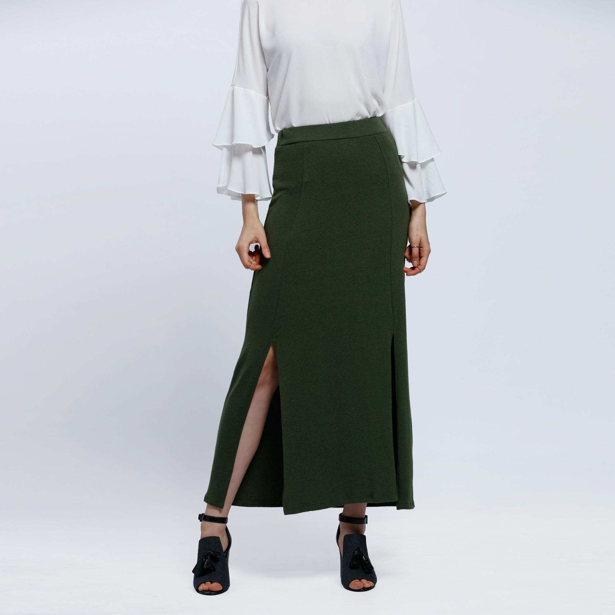 Maxi Skirt with Side Slit-women-clothing-bottoms-skirts-image-1