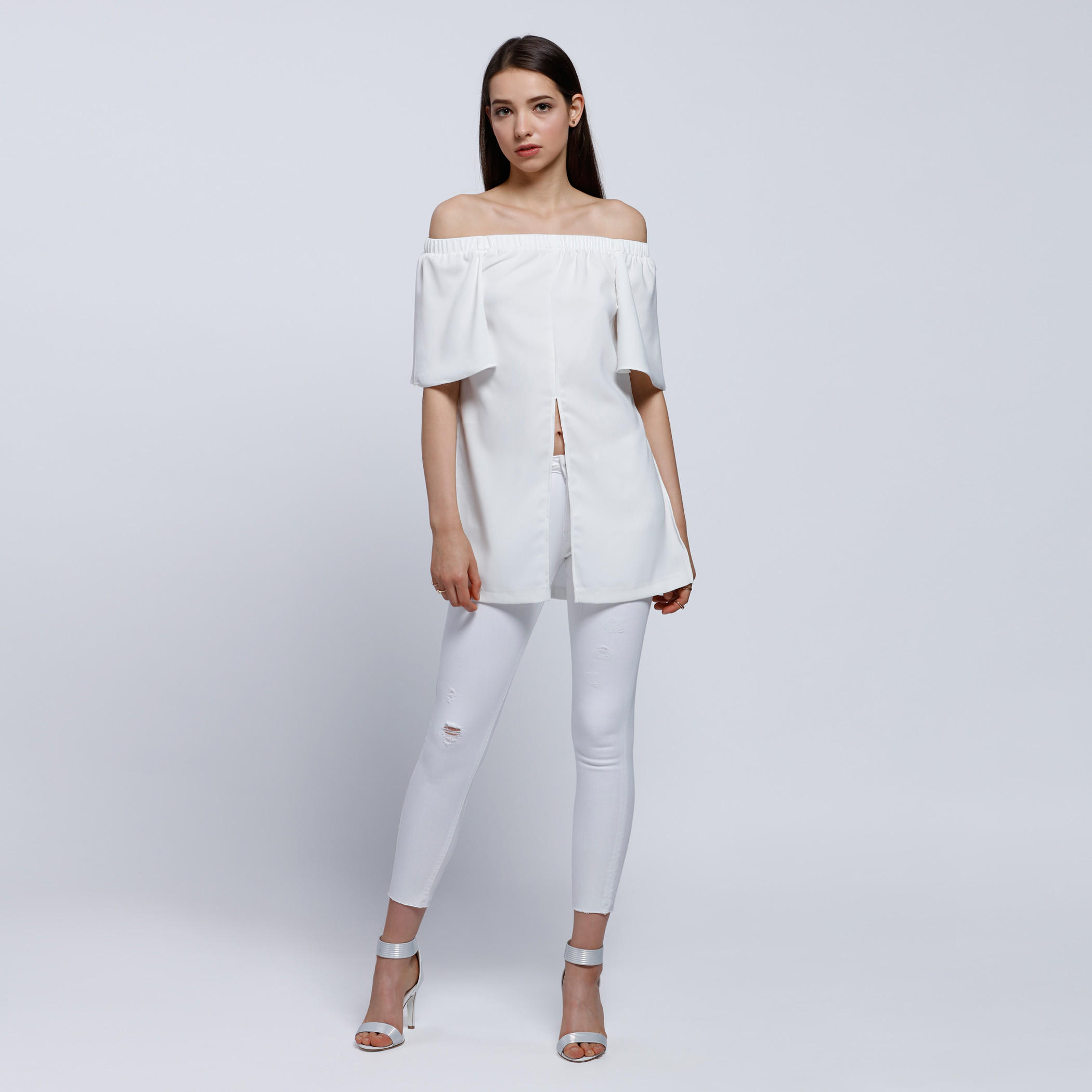 Off Shoulder Top with Slits-women-clothing-shirtsandblouses-blouses-image-1