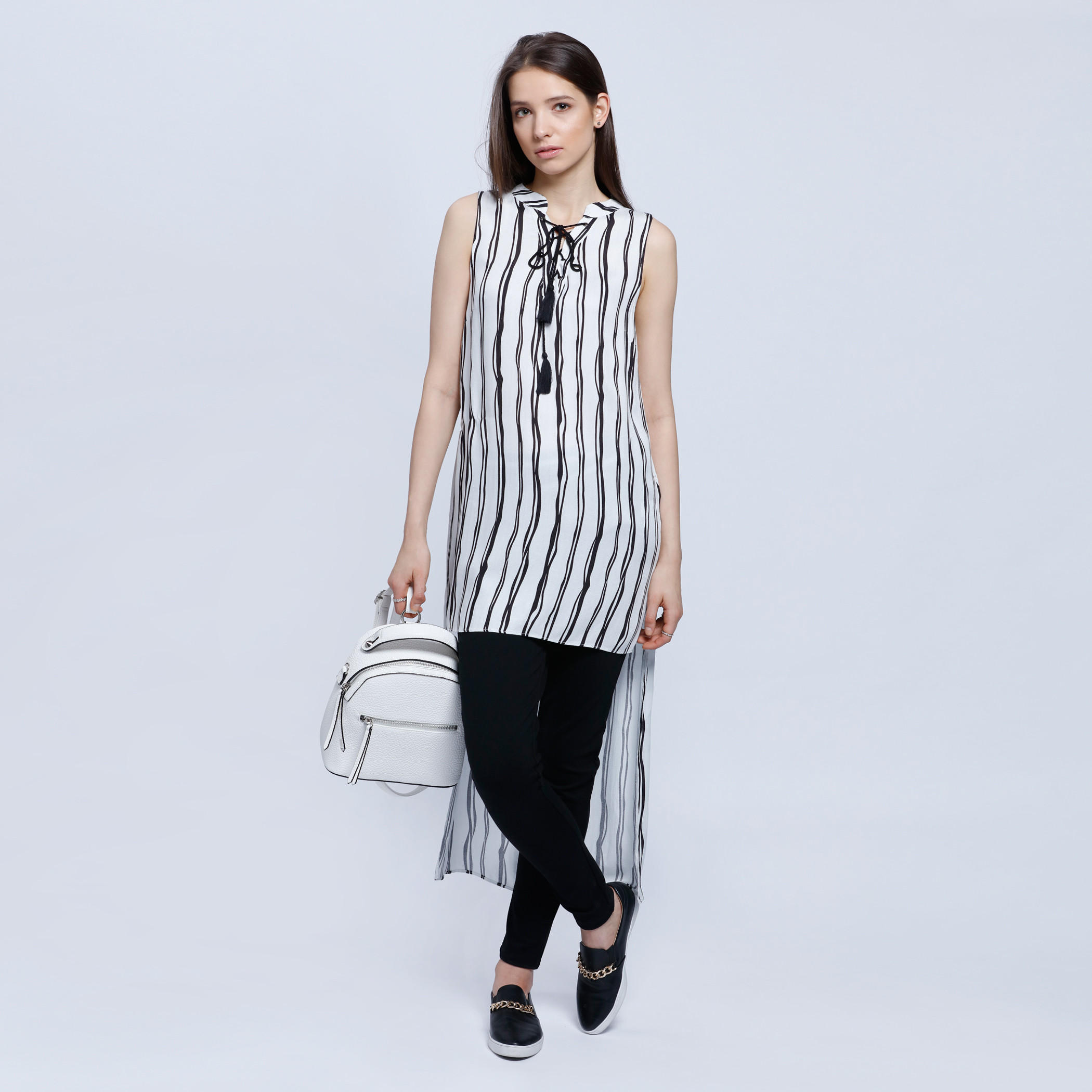 Long Striped Sleeveless Shirt with High-Low Hem-women-clothing-shirtsandblouses-blouses-image-1