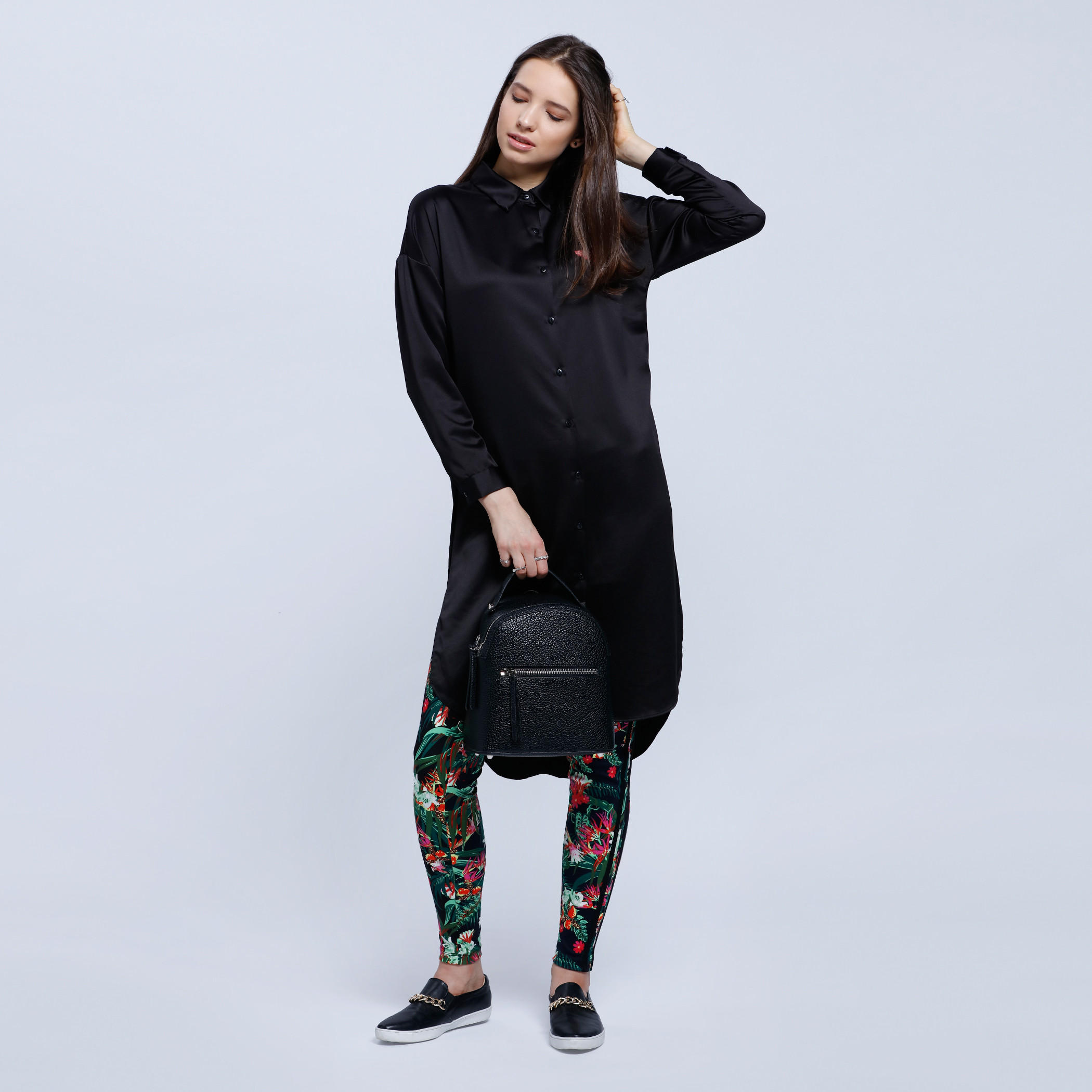 Printed Jacket with Long Sleeves and High-Low Hem-women-winterwear-coatsandjackets-jackets-image-1