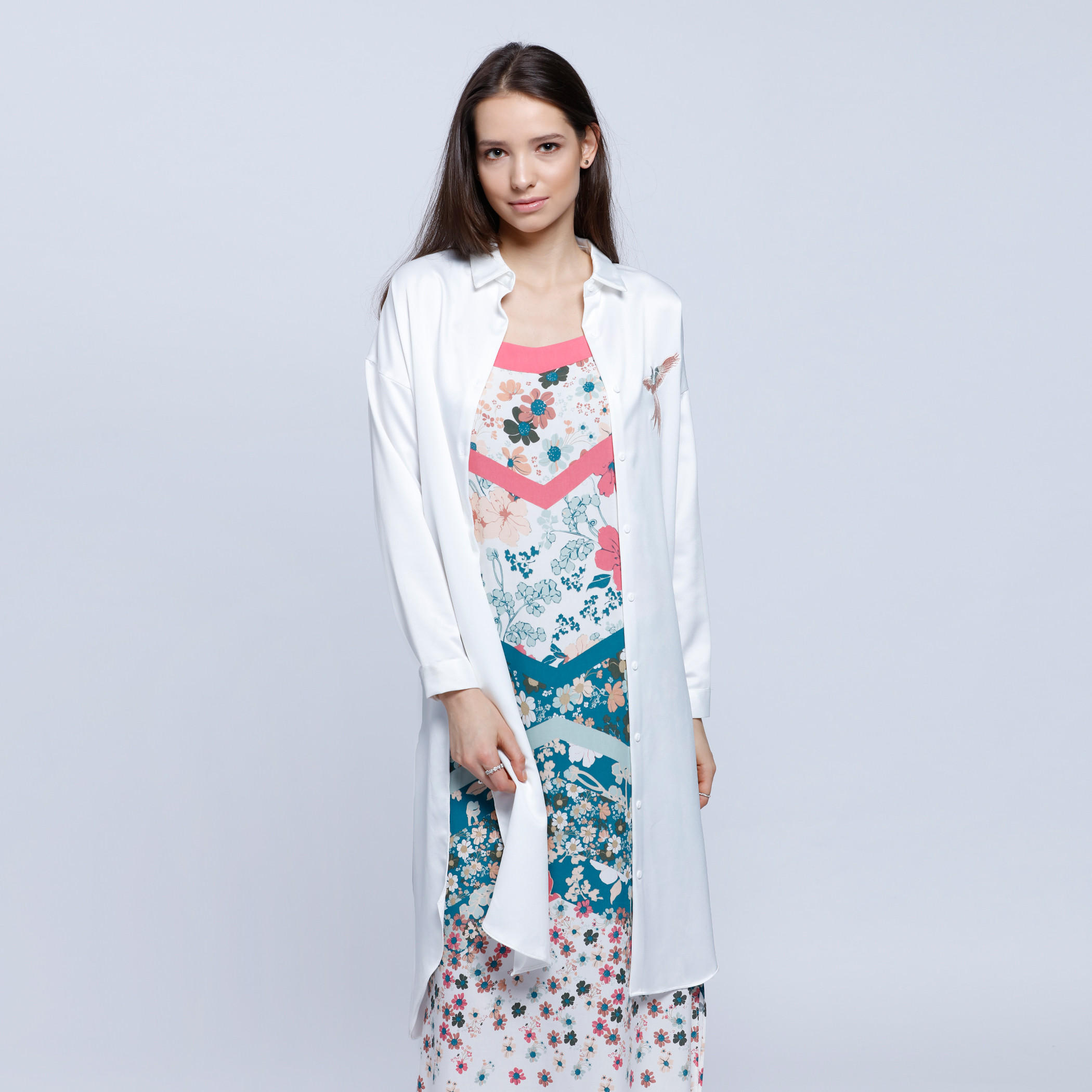 Printed Jacket with Long Sleeves and High-Low Hem-women-winterwear-coatsandjackets-jackets-image-1