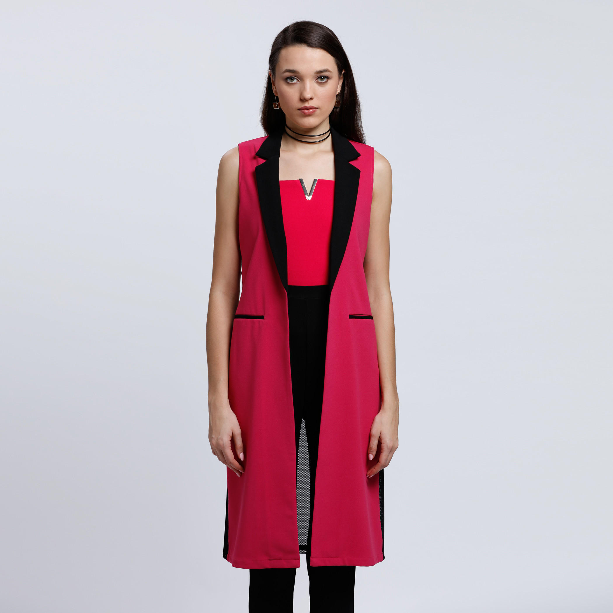 Sleeveless Midi Jacket-women-winterwear-coatsandjackets-jackets-image-5