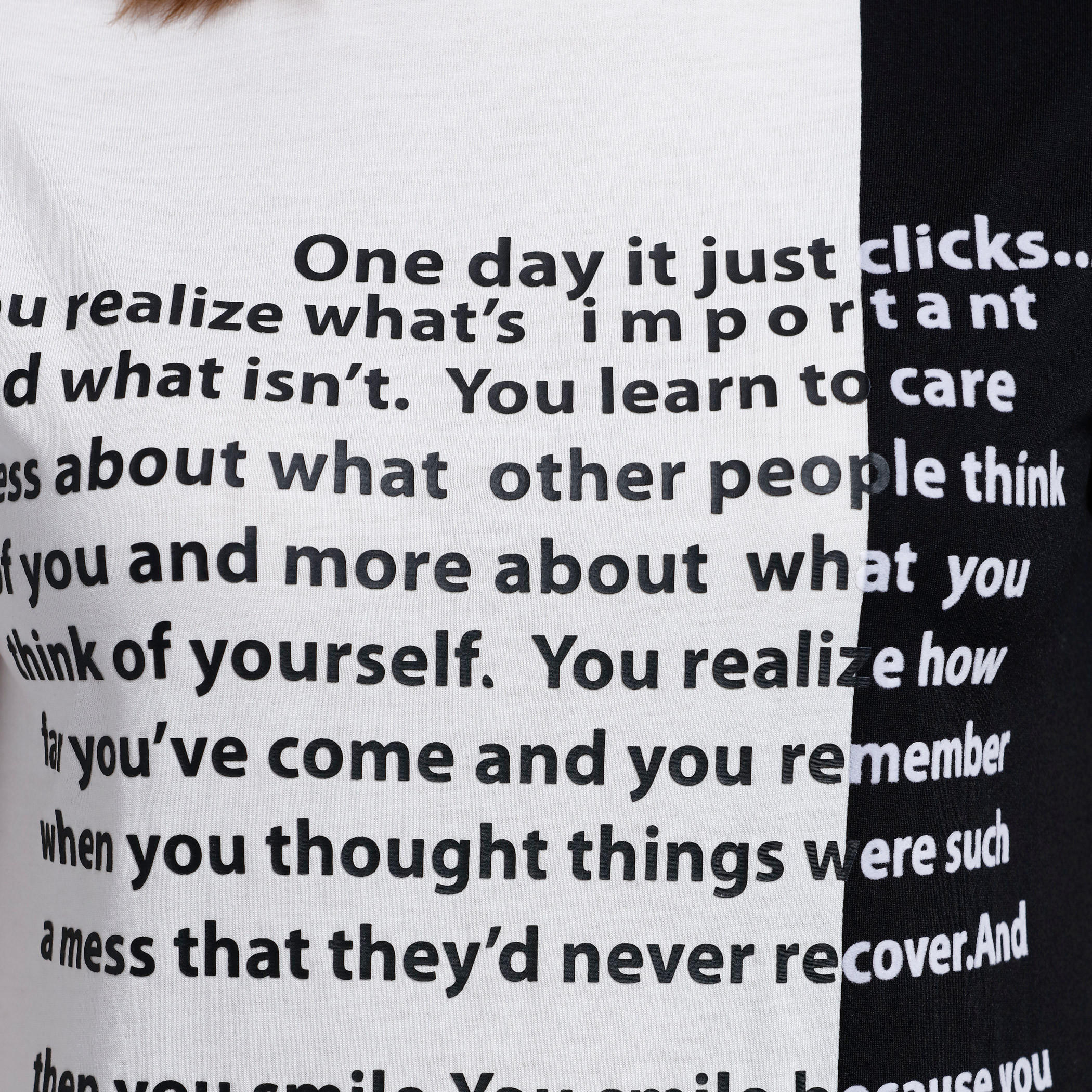 Printed Short Sleeves Long Top-women-clothing-tshirts-image-2