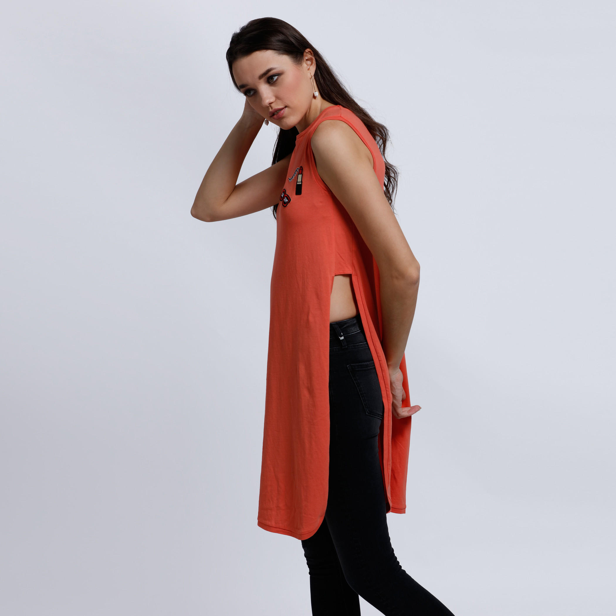 Printed Sleeveless Top with Round Neckline-women-clothing-shirtsandblouses-blouses-image-3