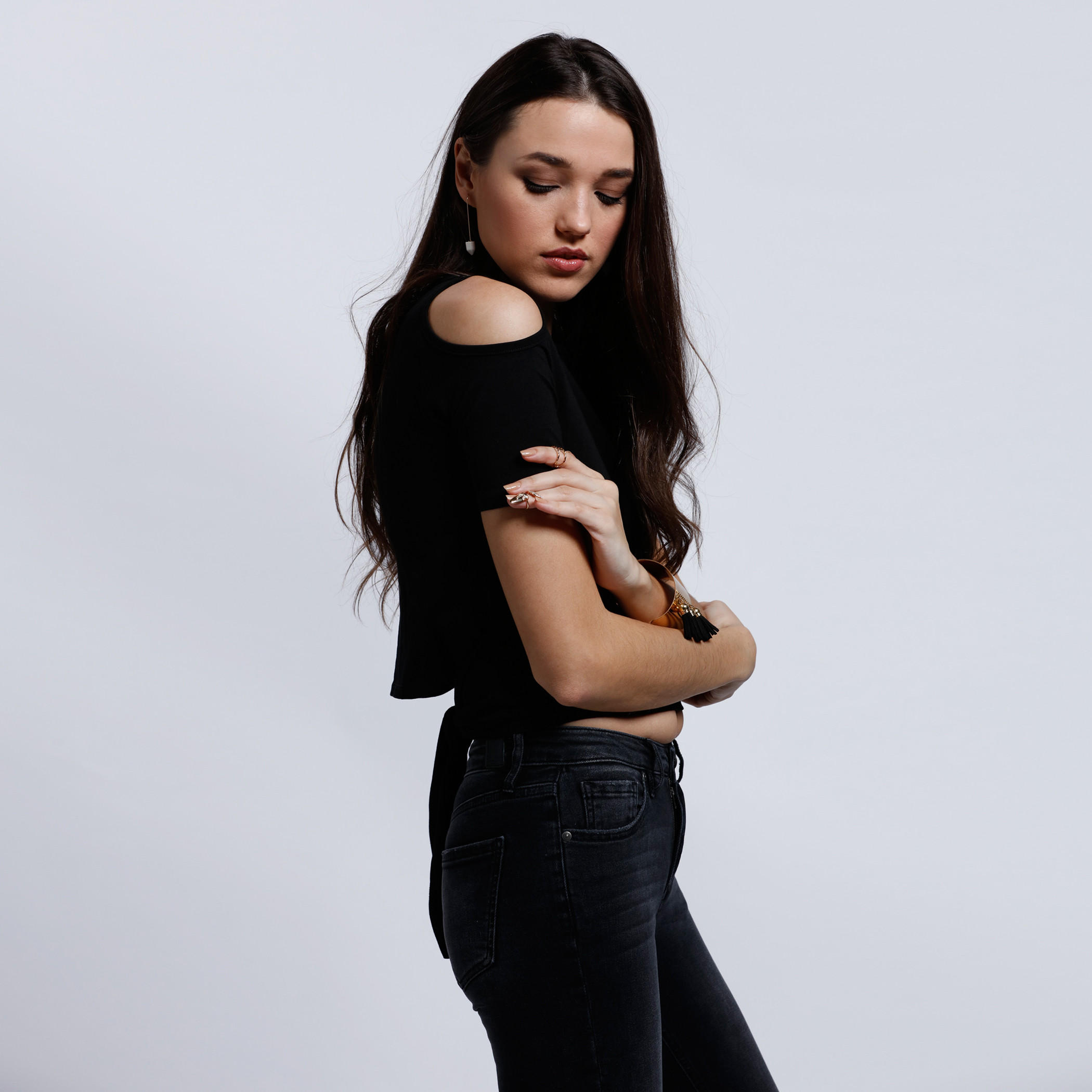 Cold Shoulder Top with Round Neck-women-clothing-shirtsandblouses-blouses-image-3