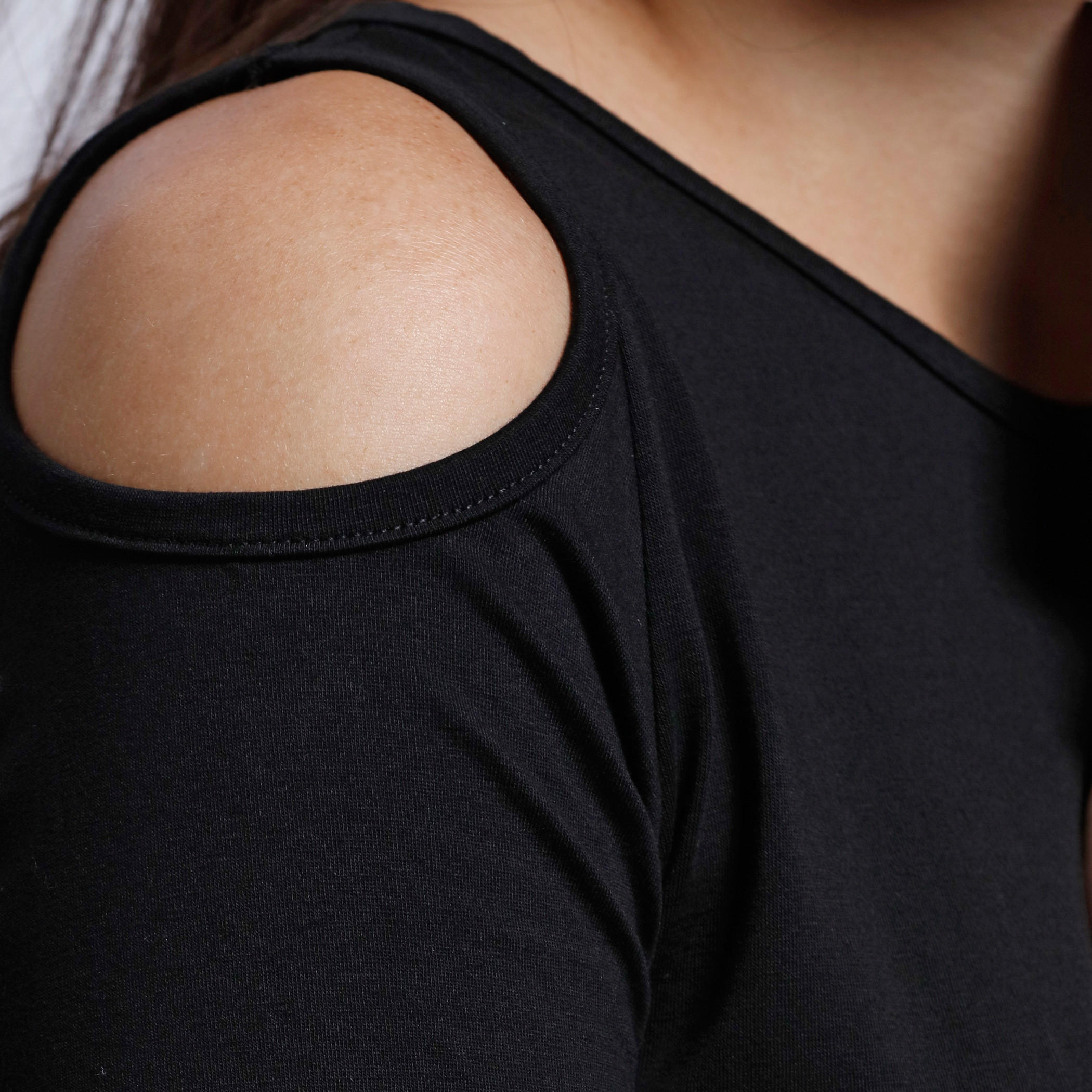 Cold Shoulder Top with Round Neck-women-clothing-shirtsandblouses-blouses-image-2