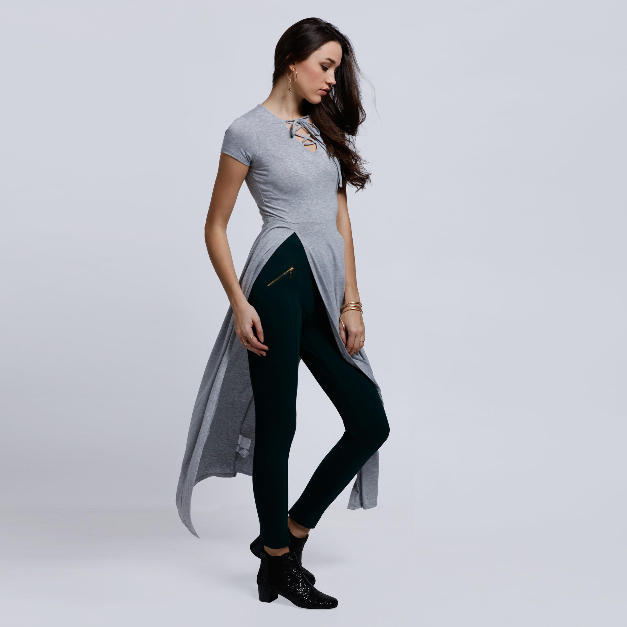 Embroidered Short Sleeves Tunic Top with Side Slits-women-clothing-shirtsandblouses-blouses-image-3