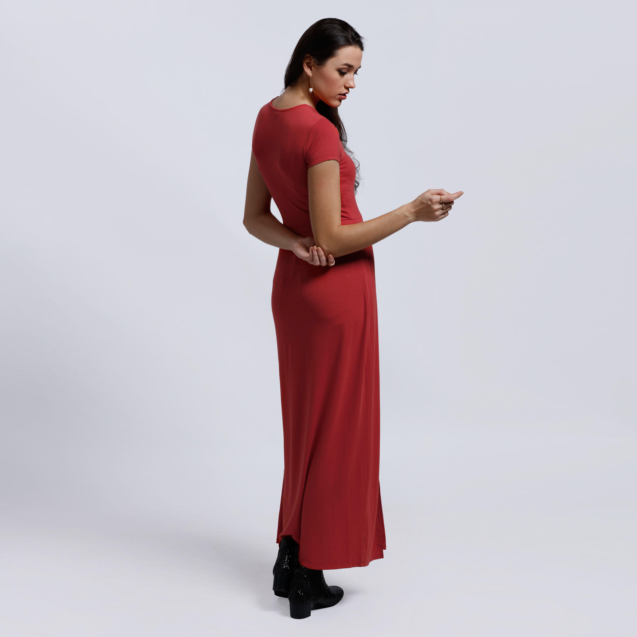 Short Sleeves Top with Dual Slit-women-clothing-shirtsandblouses-blouses-image-2