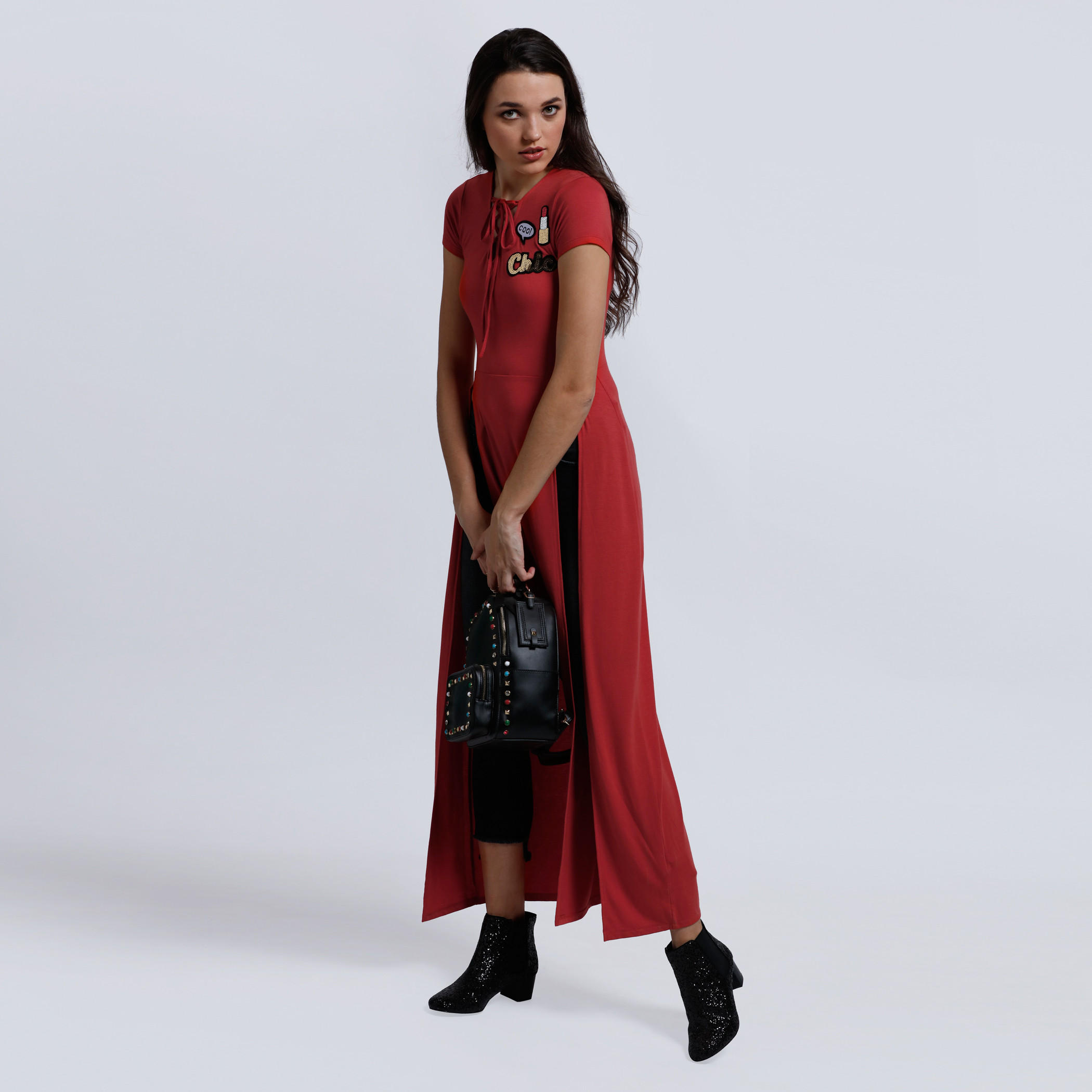 Short Sleeves Top with Dual Slit-women-clothing-shirtsandblouses-blouses-image-5