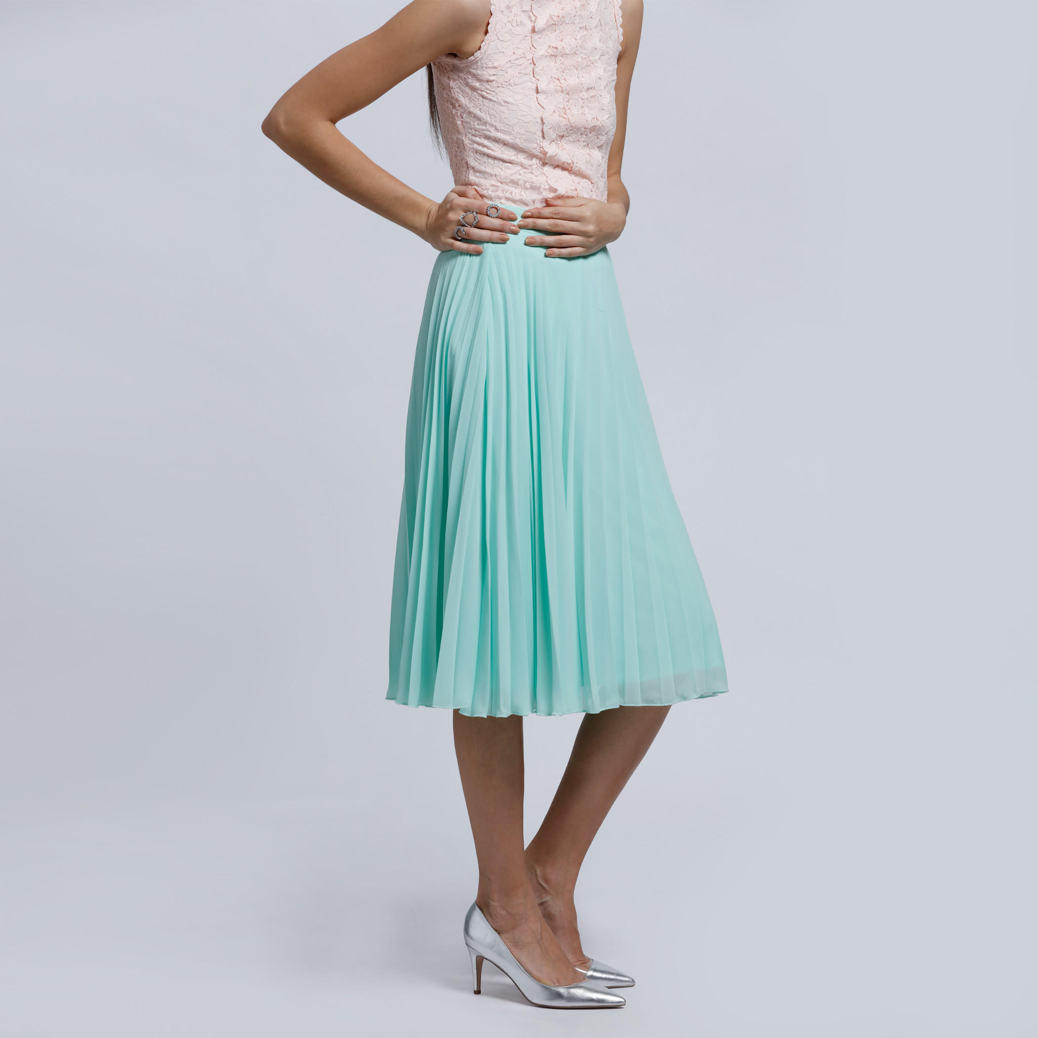 Knee Length Skirt with Elasticised Waistband-women-clothing-bottoms-skirts-image-3