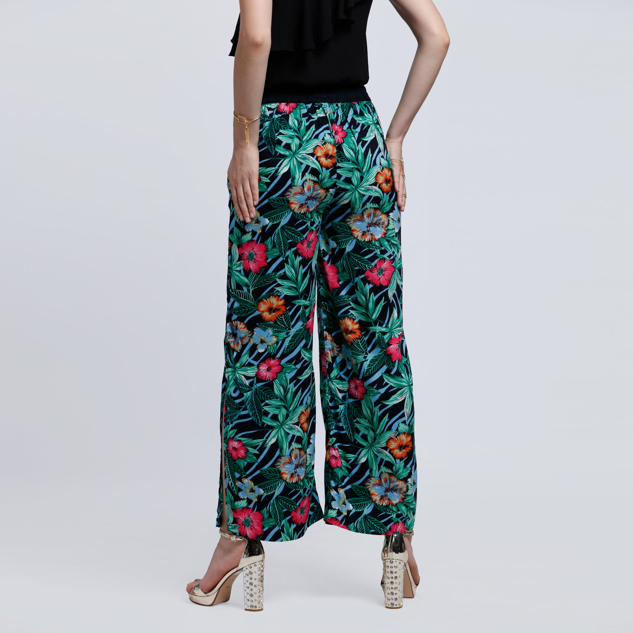 Printed Palazzo Pants with Elasticised Waistband-women-clothing-bottoms-trousers-image-2